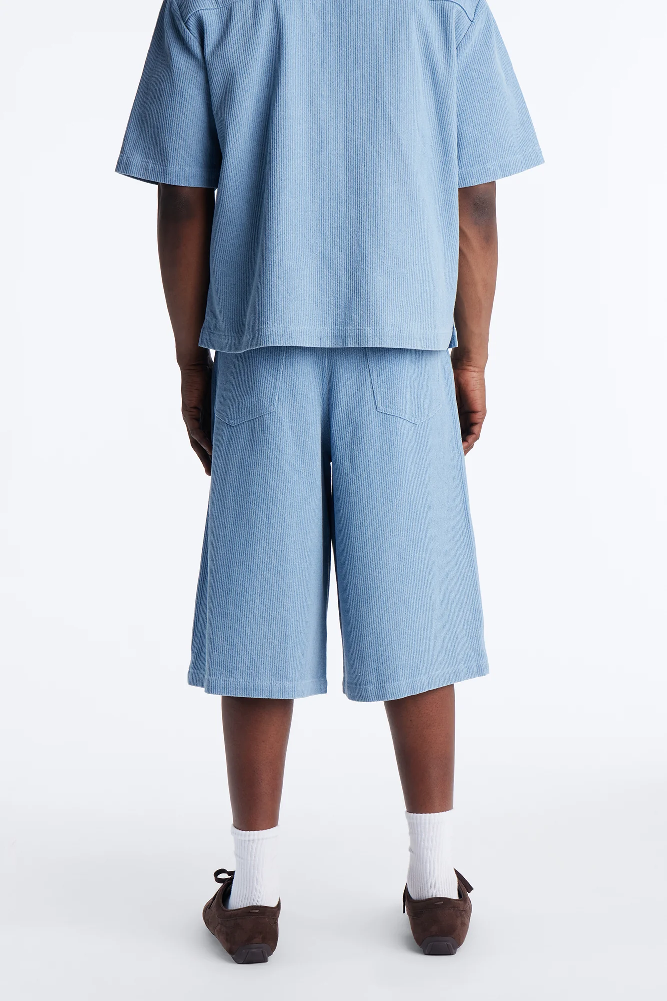 Baggy Echo Pulse Textured Short - Blue - Image 4