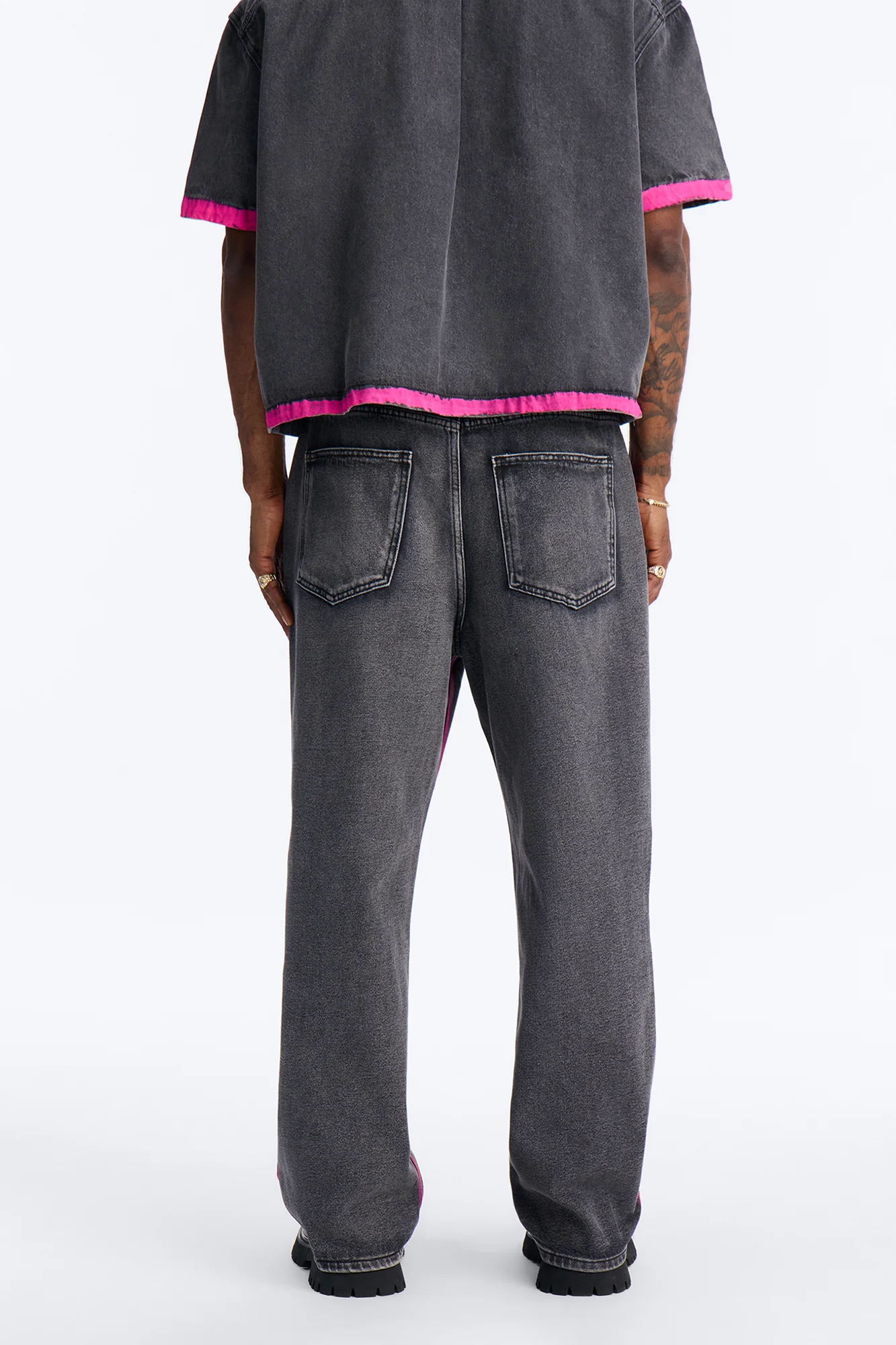 Baggy In My Aura Jeans - Black Wash - Image 4