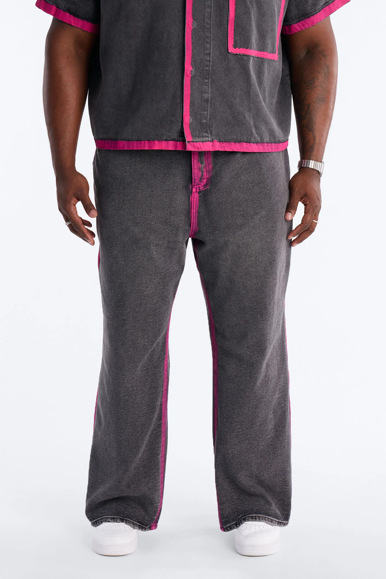 Baggy In My Aura Jeans - Black Wash - Image 5