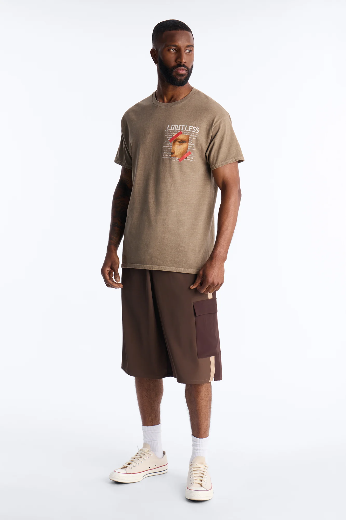 Baggy Manchester Colorblock Short - Brown - Image 2