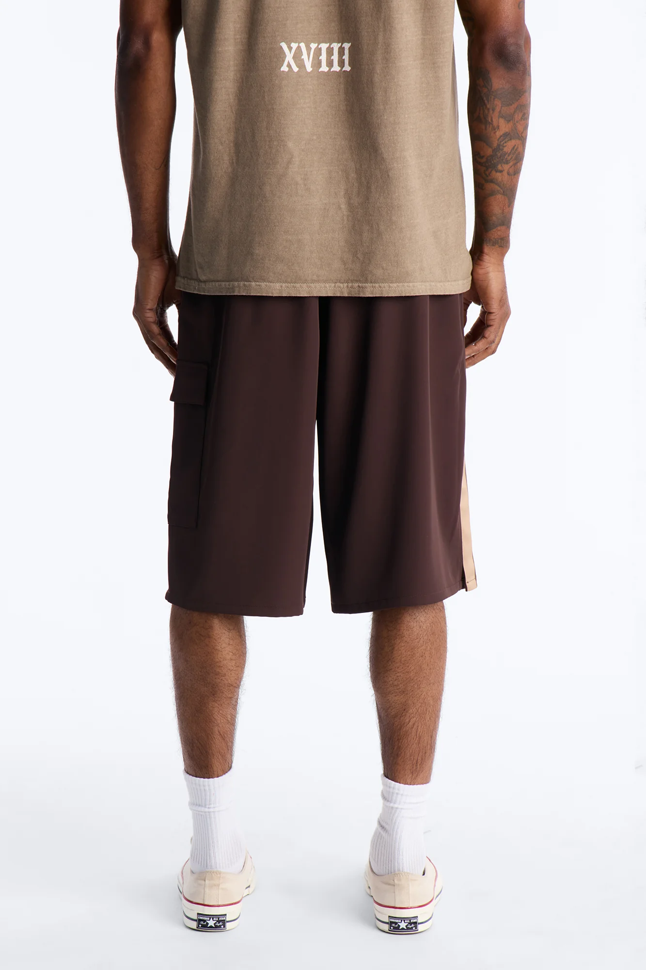 Baggy Manchester Colorblock Short - Brown - Image 5