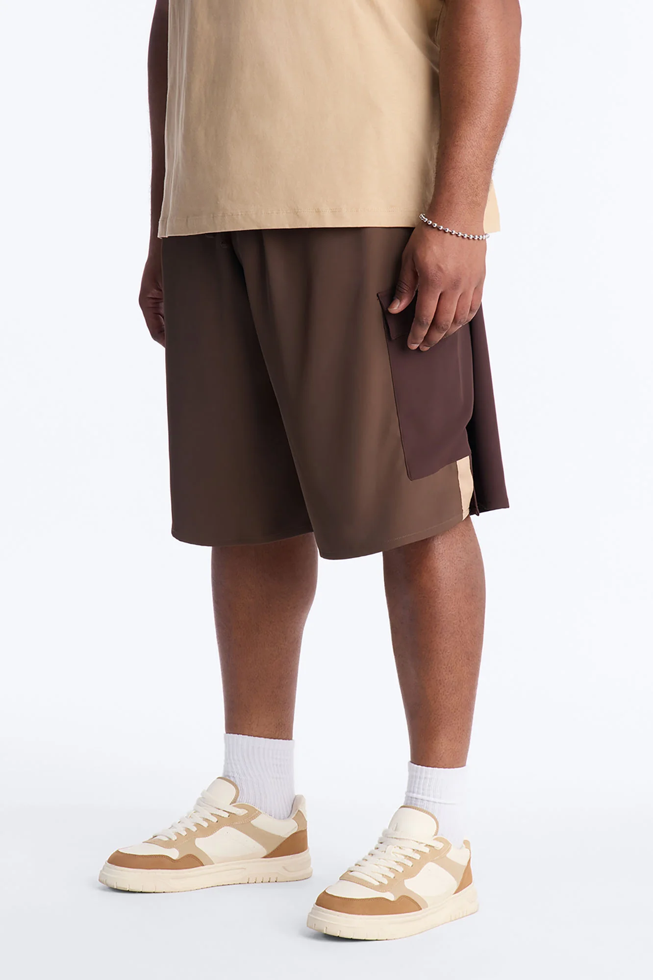 Baggy Manchester Colorblock Short - Brown - Image 6