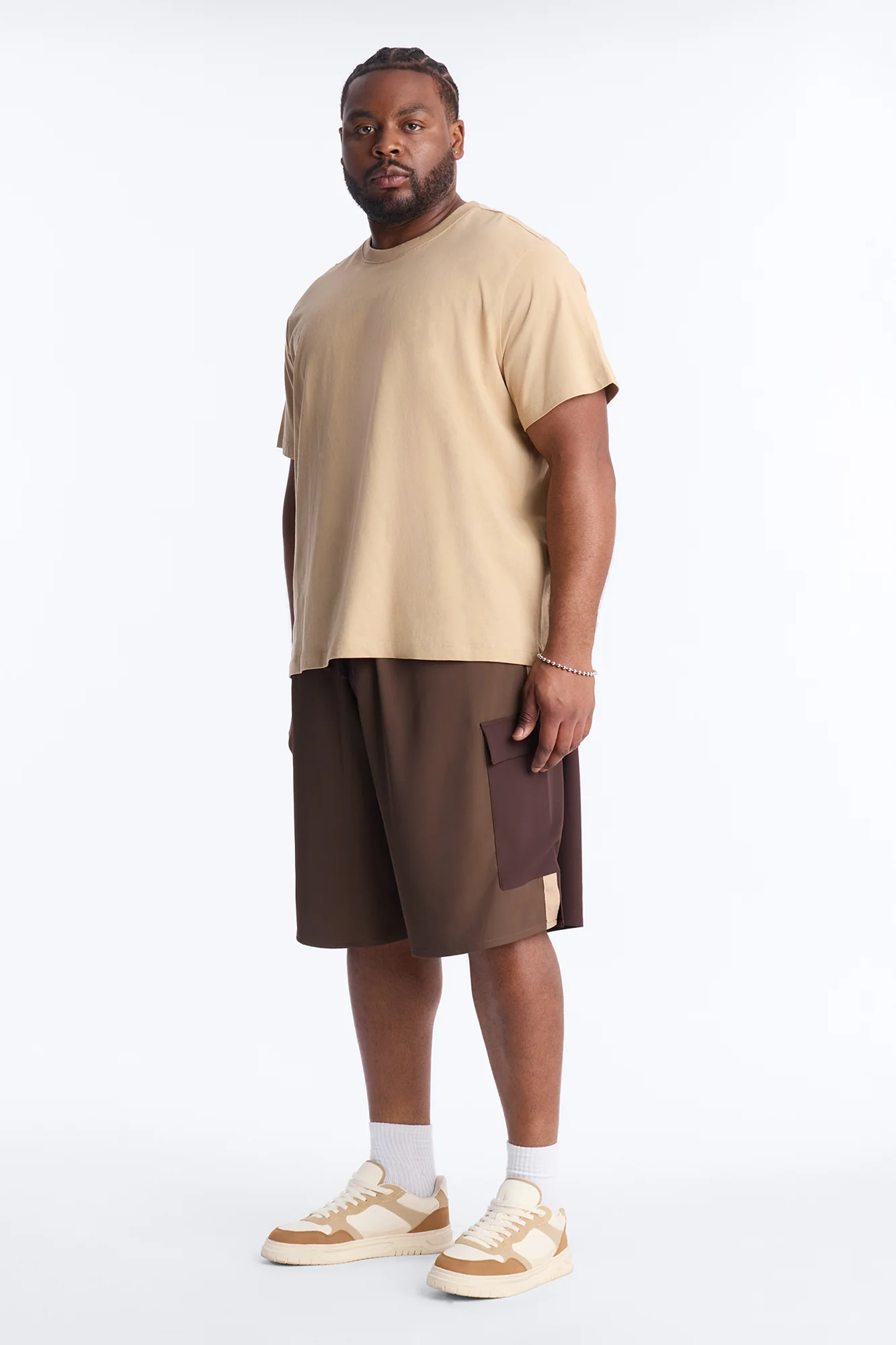 Baggy Manchester Colorblock Short - Brown - Image 7