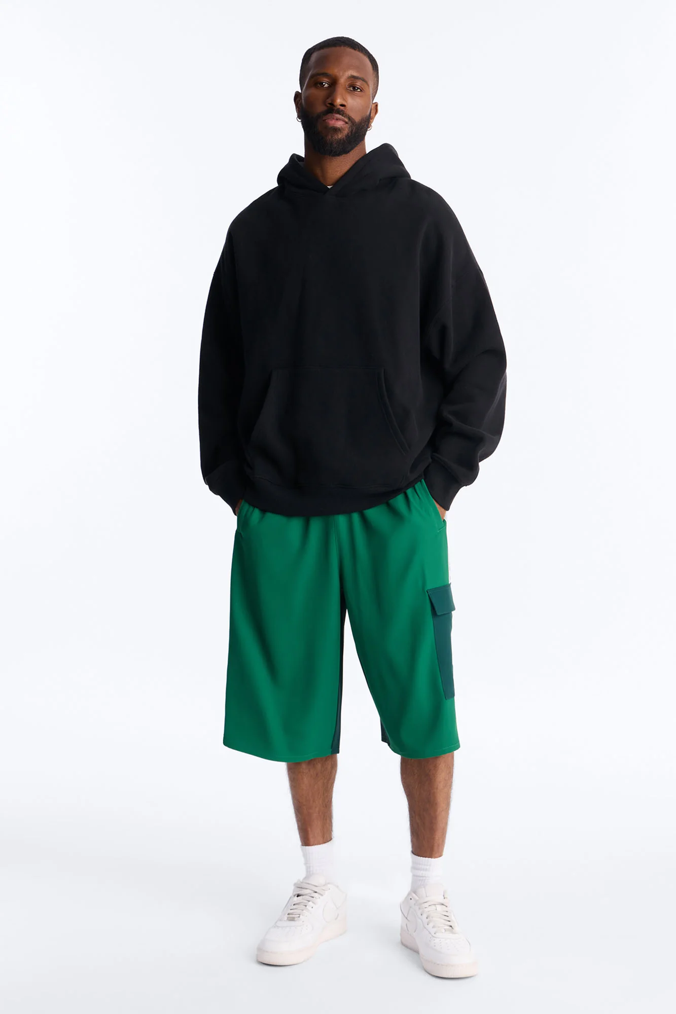 Baggy Manchester Colorblock Short - Green - Image 2