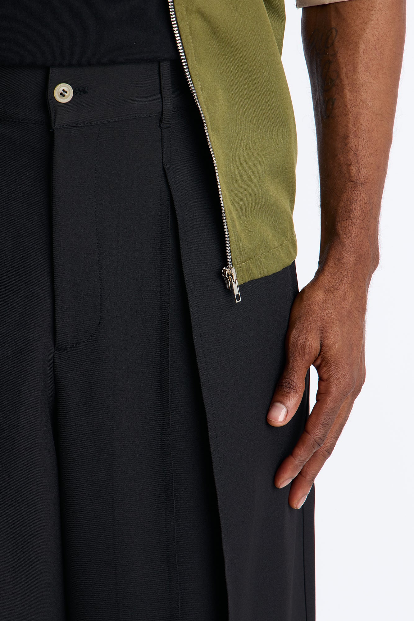 Baggy Pearson Wave Trouser - Black - Image 3