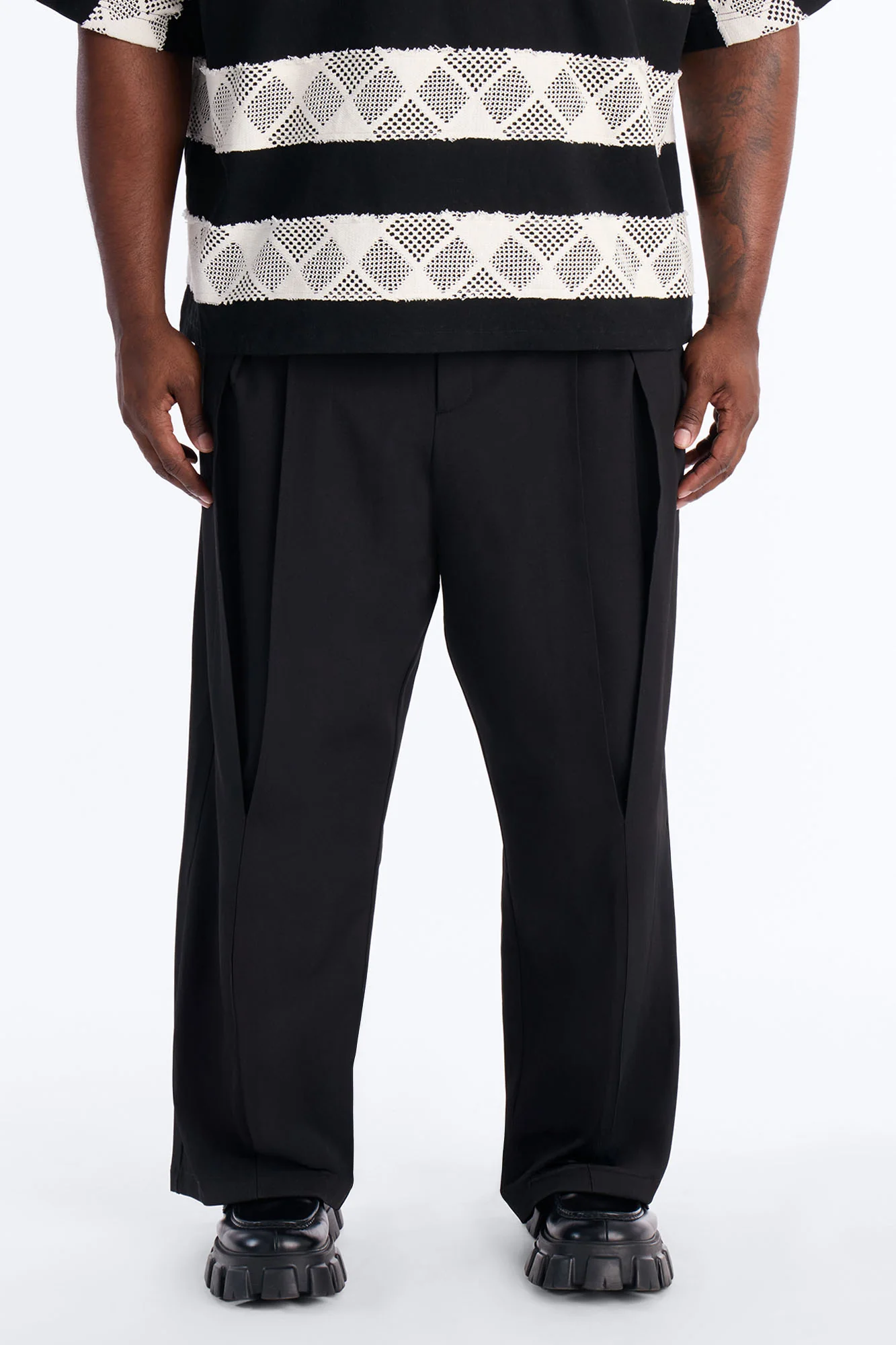 Baggy Pearson Wave Trouser - Black - Image 5