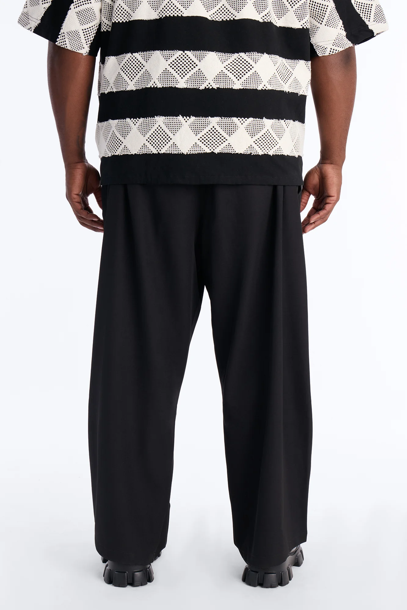 Baggy Pearson Wave Trouser - Black - Image 8