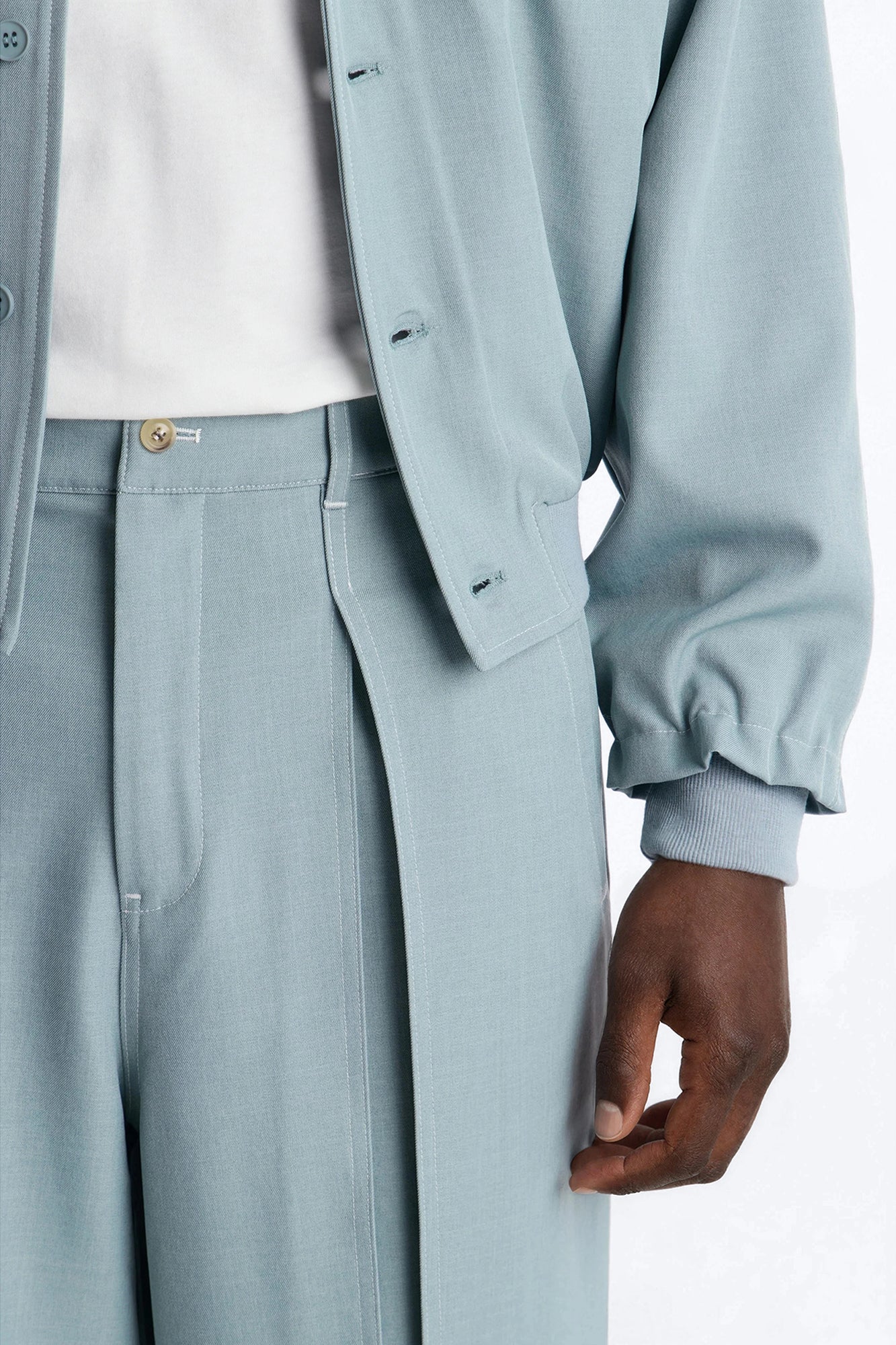 Baggy Pearson Wave Trouser - Blue - Image 3