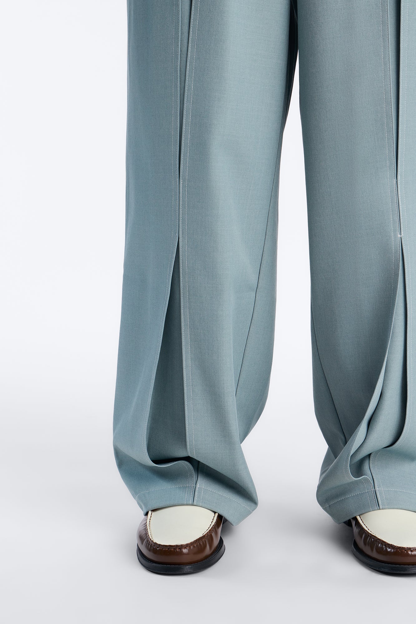 Baggy Pearson Wave Trouser - Blue - Image 4