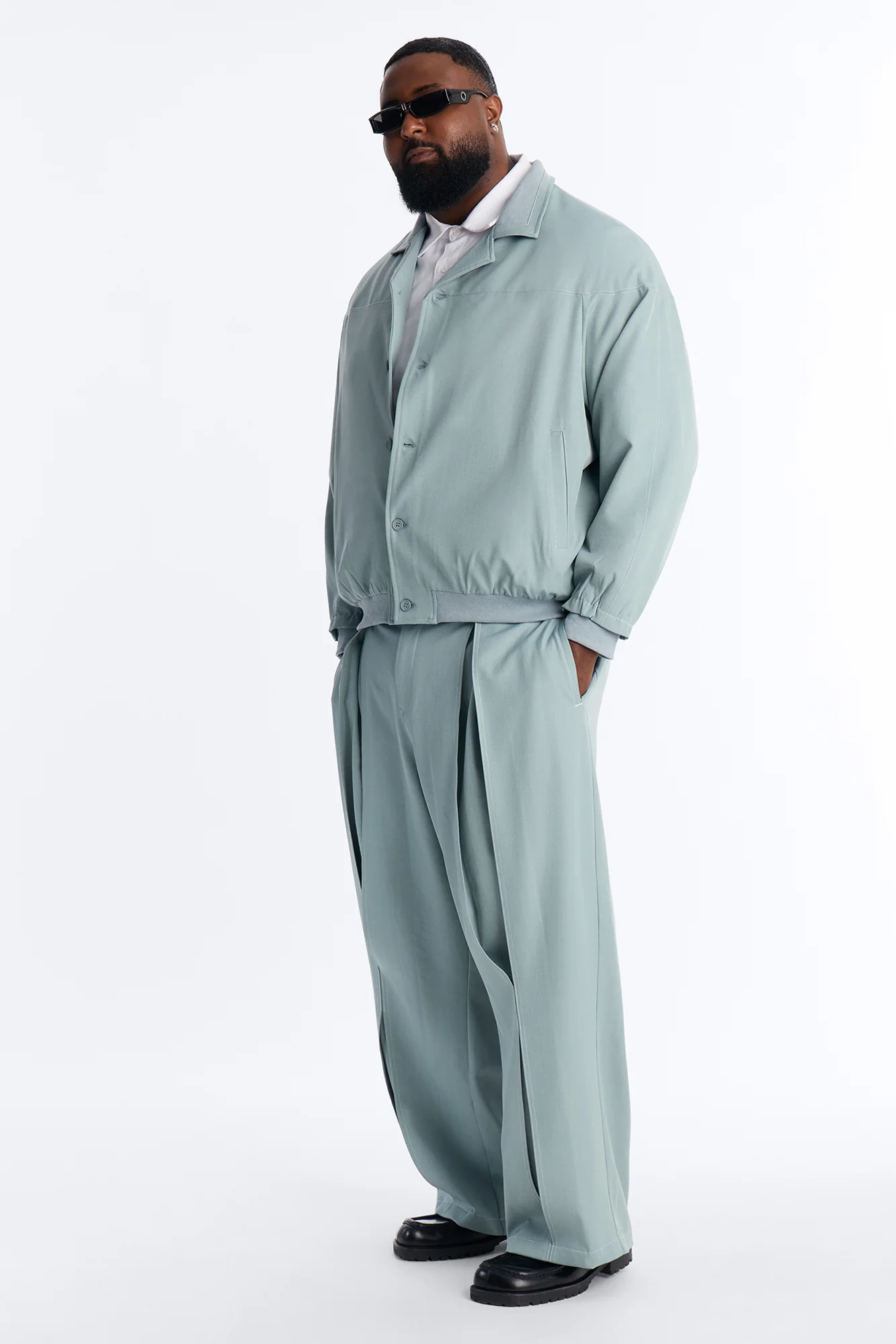 Baggy Pearson Wave Trouser - Blue - Image 7
