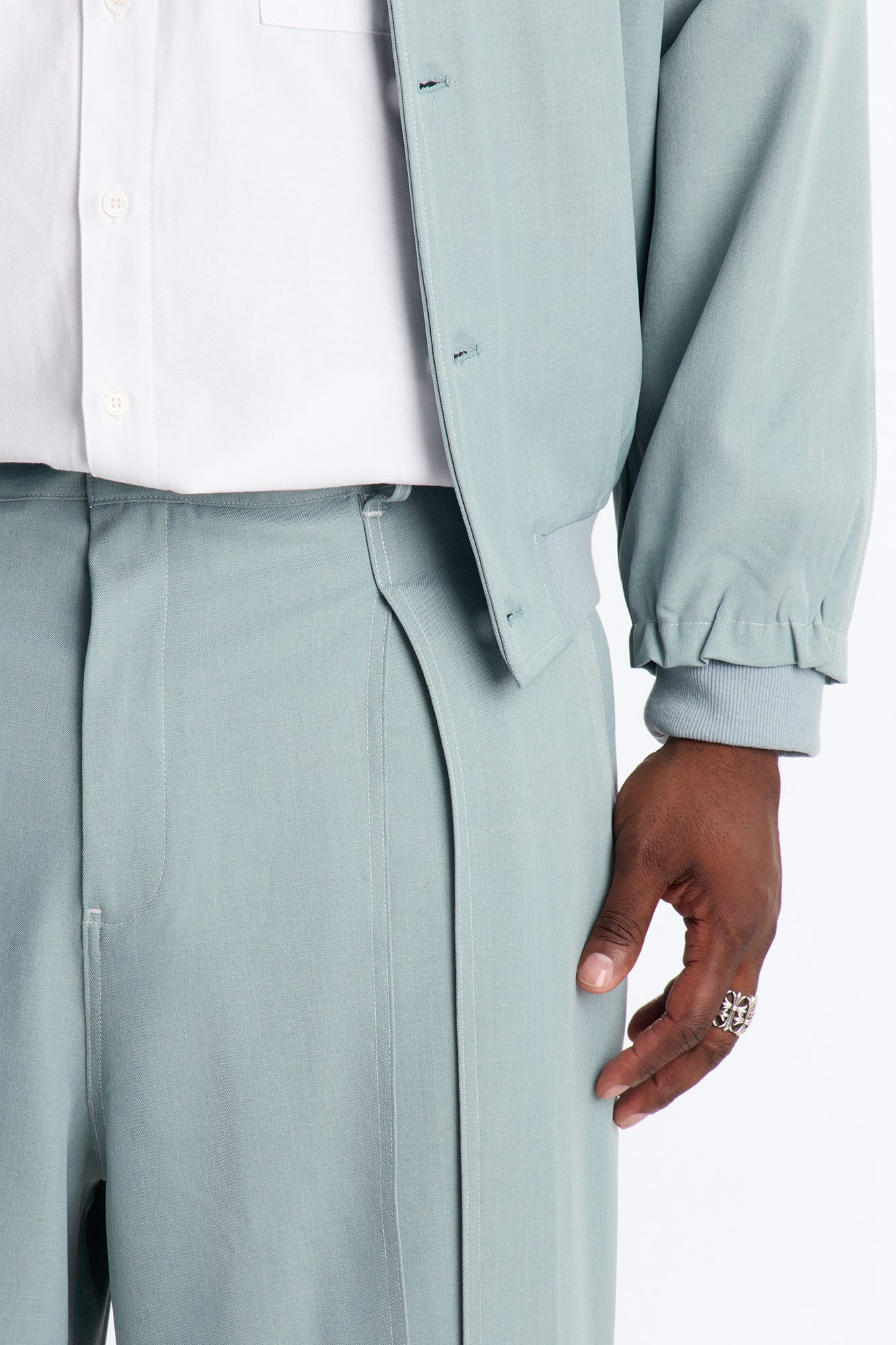 Baggy Pearson Wave Trouser - Blue - Image 8