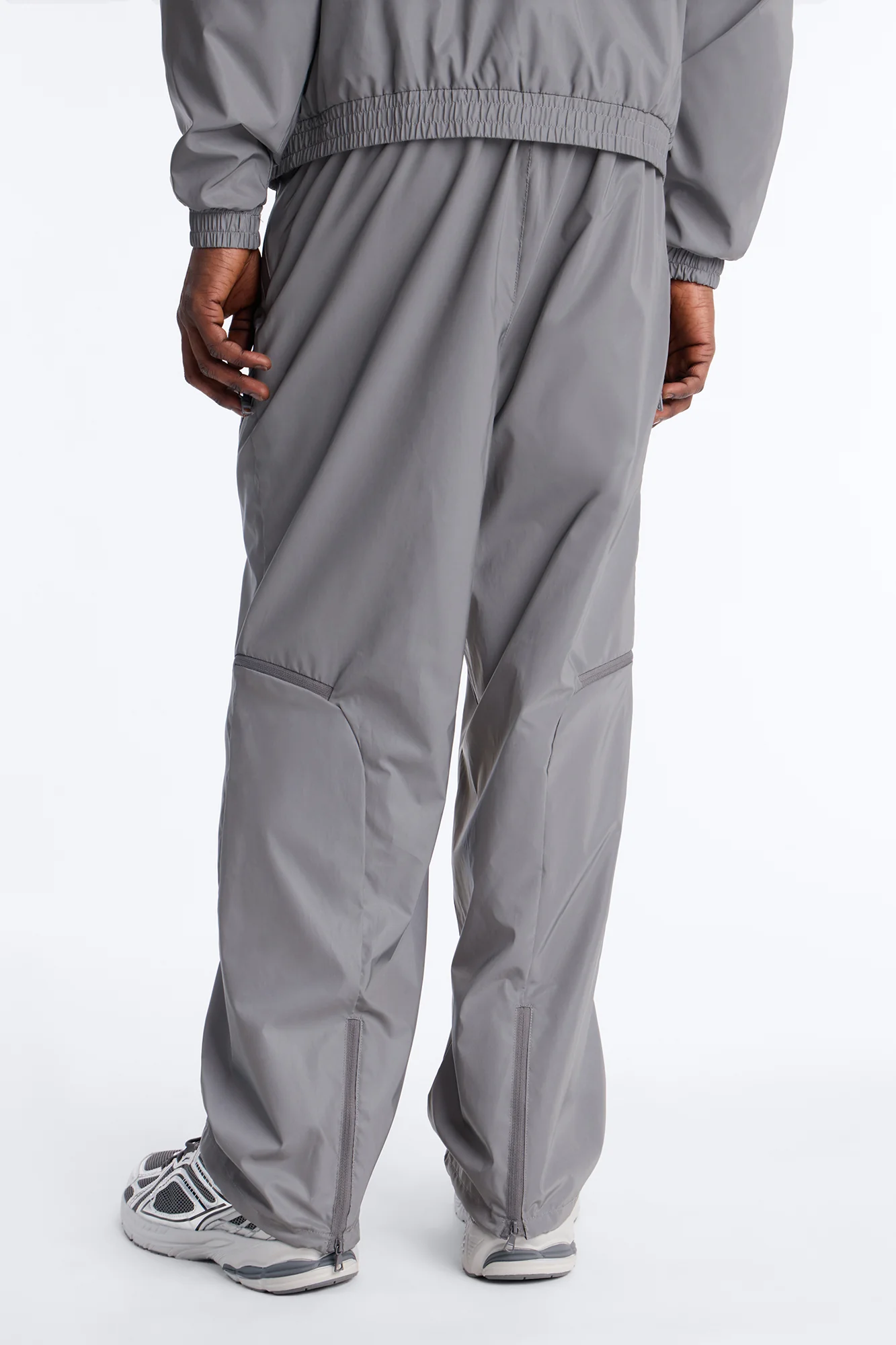 Baggy Reflective Zip Pant - Silver - Image 5
