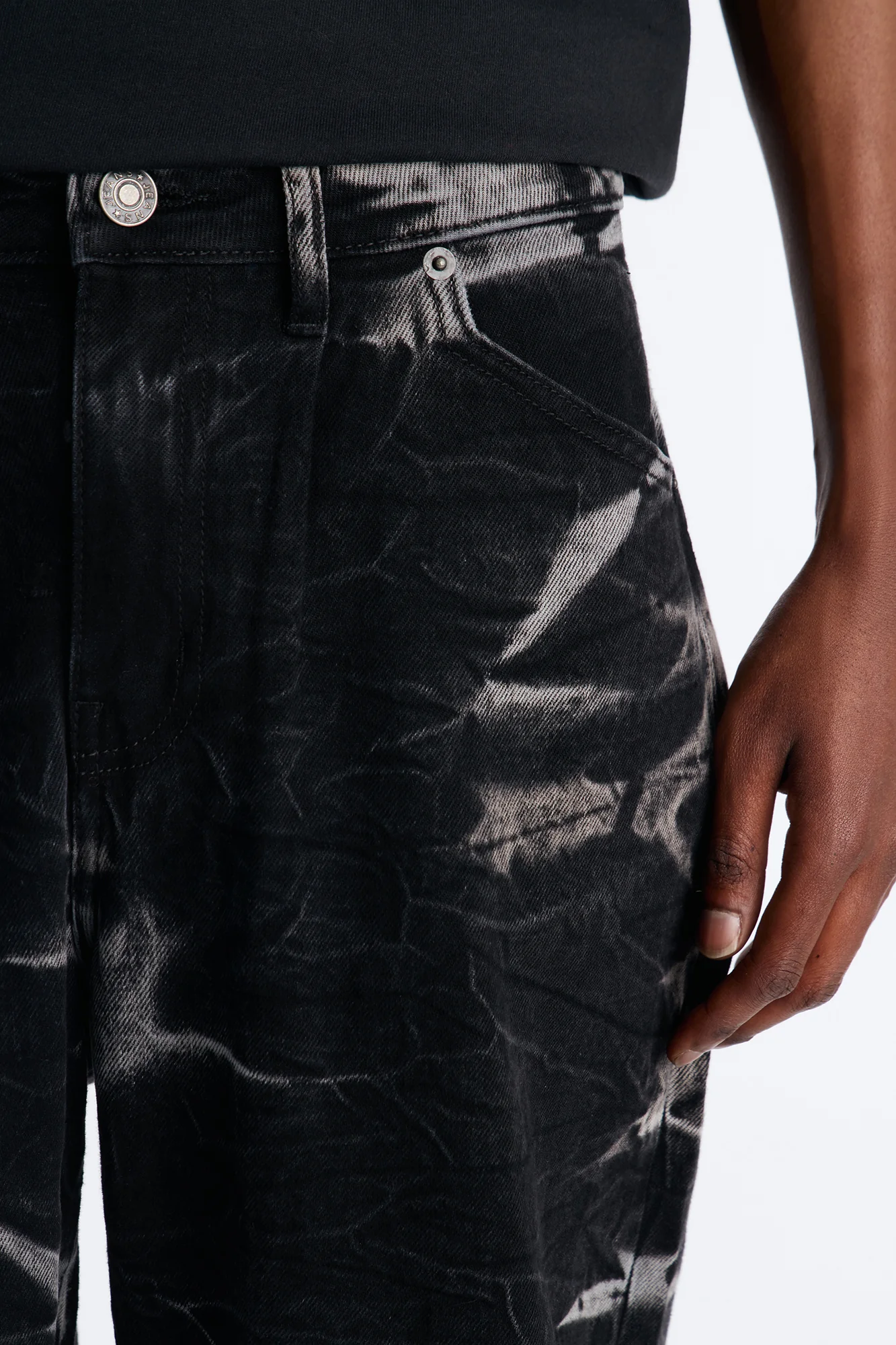 Baggy Shockwave Jean - Black Wash - Image 3