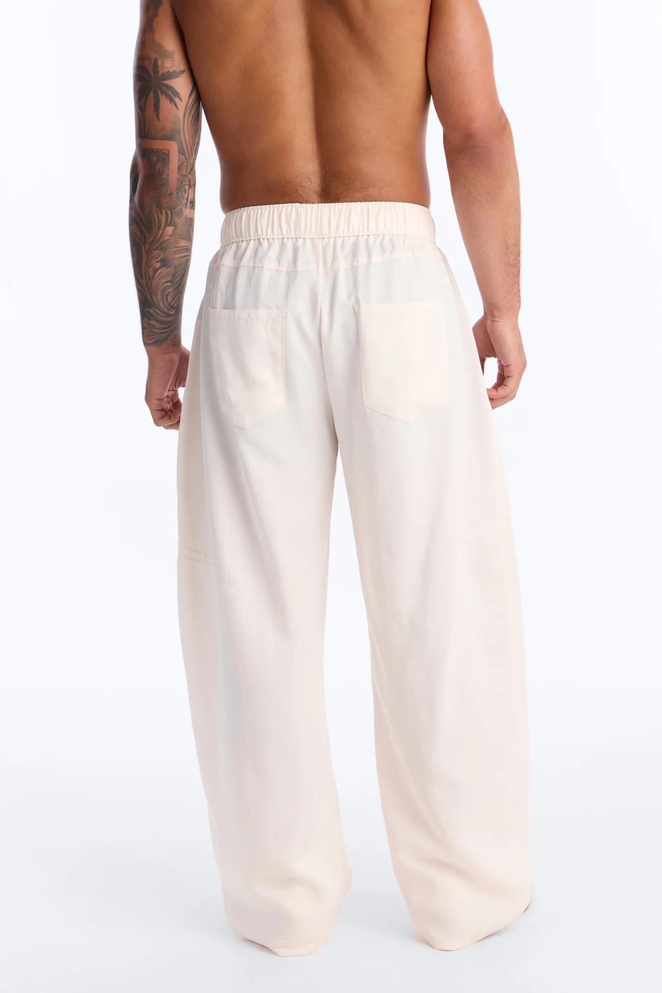 Baggy St. Tropez Pant - Cream - Image 4