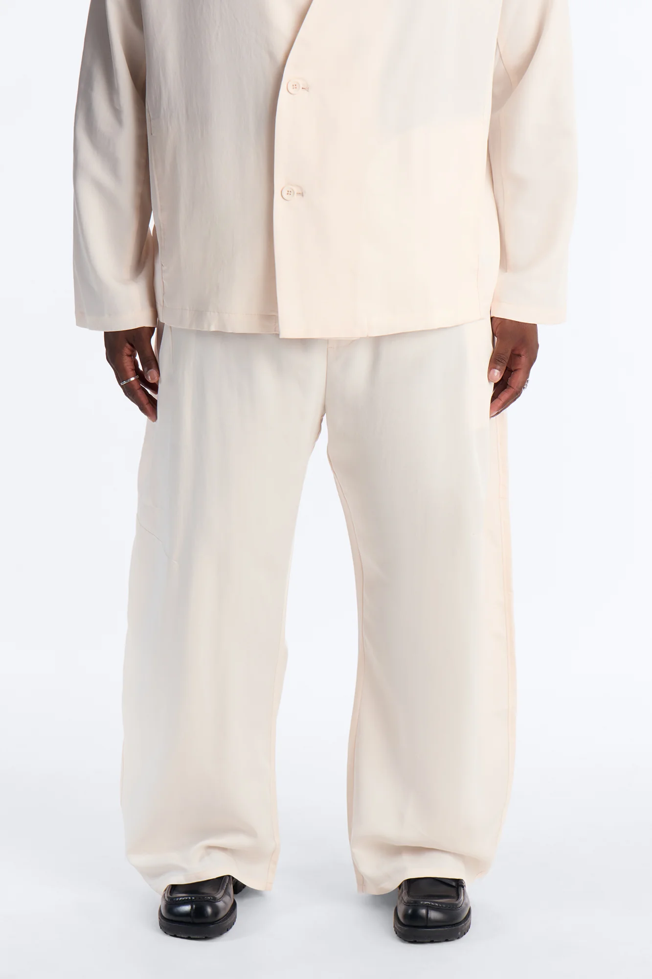 Baggy St. Tropez Pant - Cream - Image 5