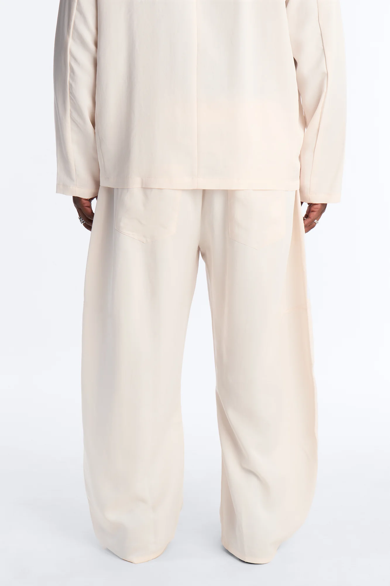 Baggy St. Tropez Pant - Cream - Image 9