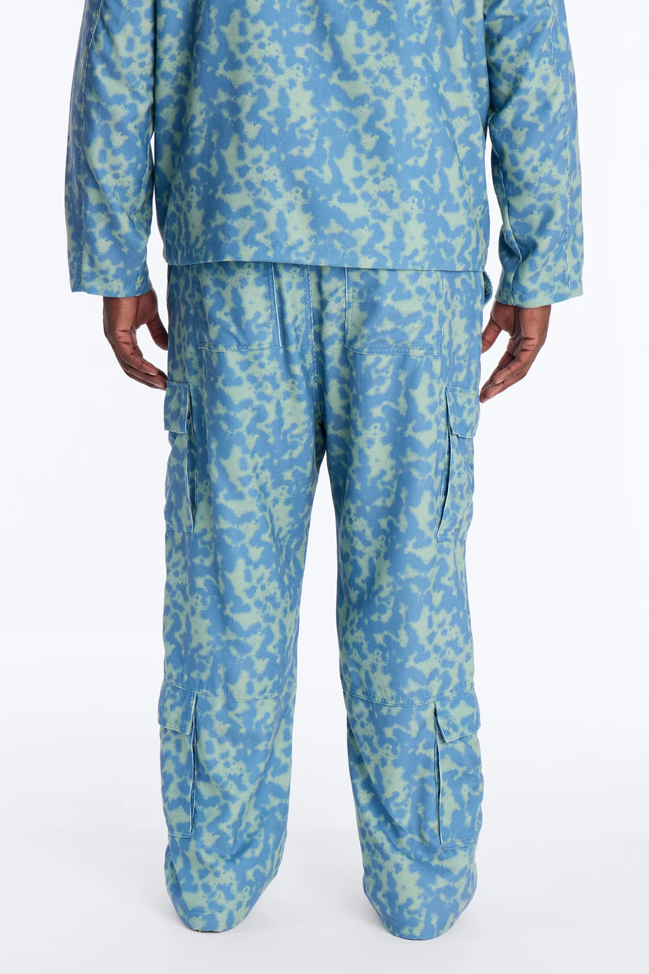 Baggy Terrain Drip Textured Pant - Blue - Image 11
