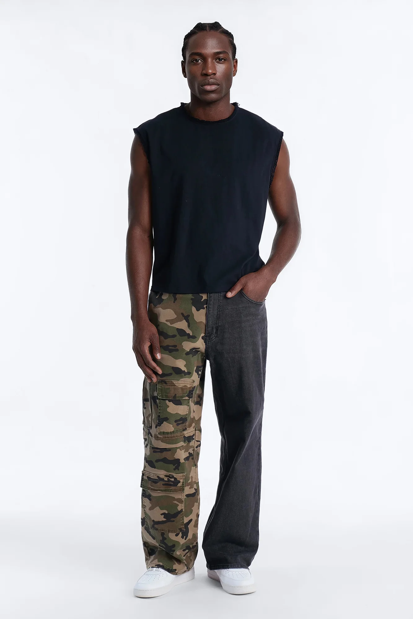 Baggy Two Face Camo Jean - Multi Color - Image 2