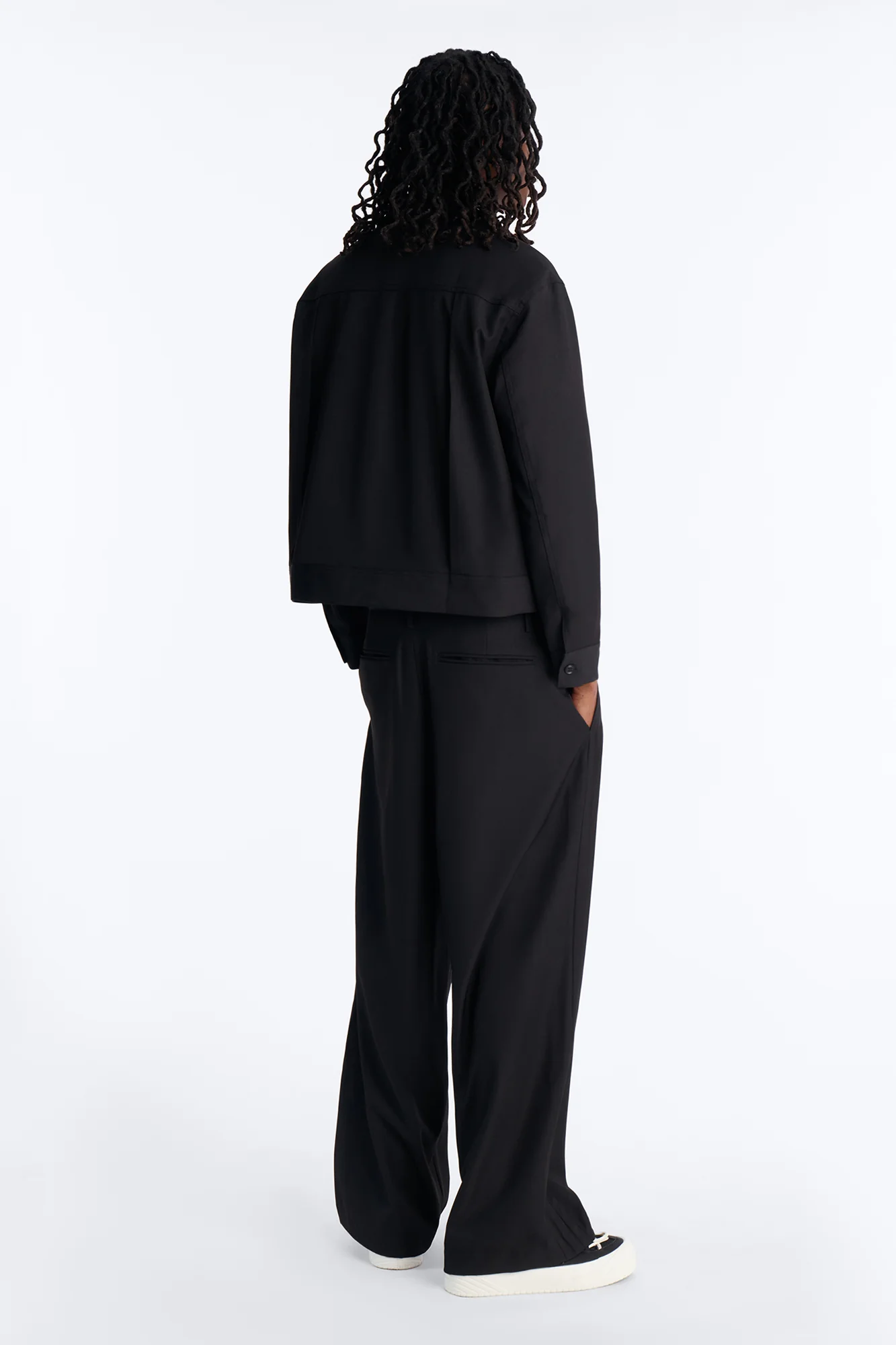 Baggy Vertical Sync Trouser - Black - Image 4