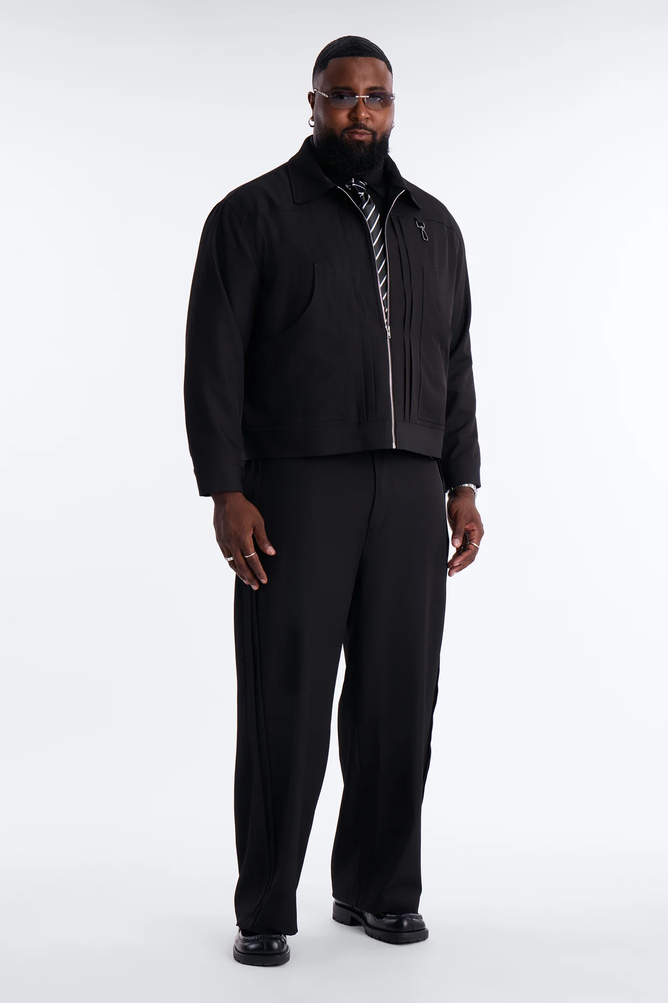 Baggy Vertical Sync Trouser - Black - Image 6