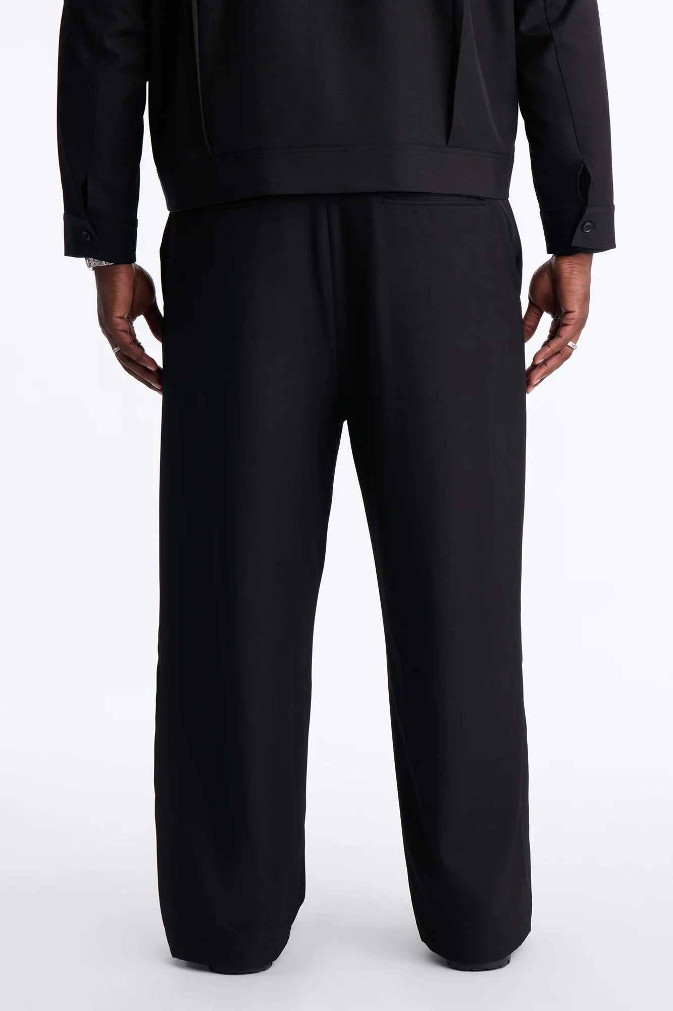 Baggy Vertical Sync Trouser - Black - Image 8