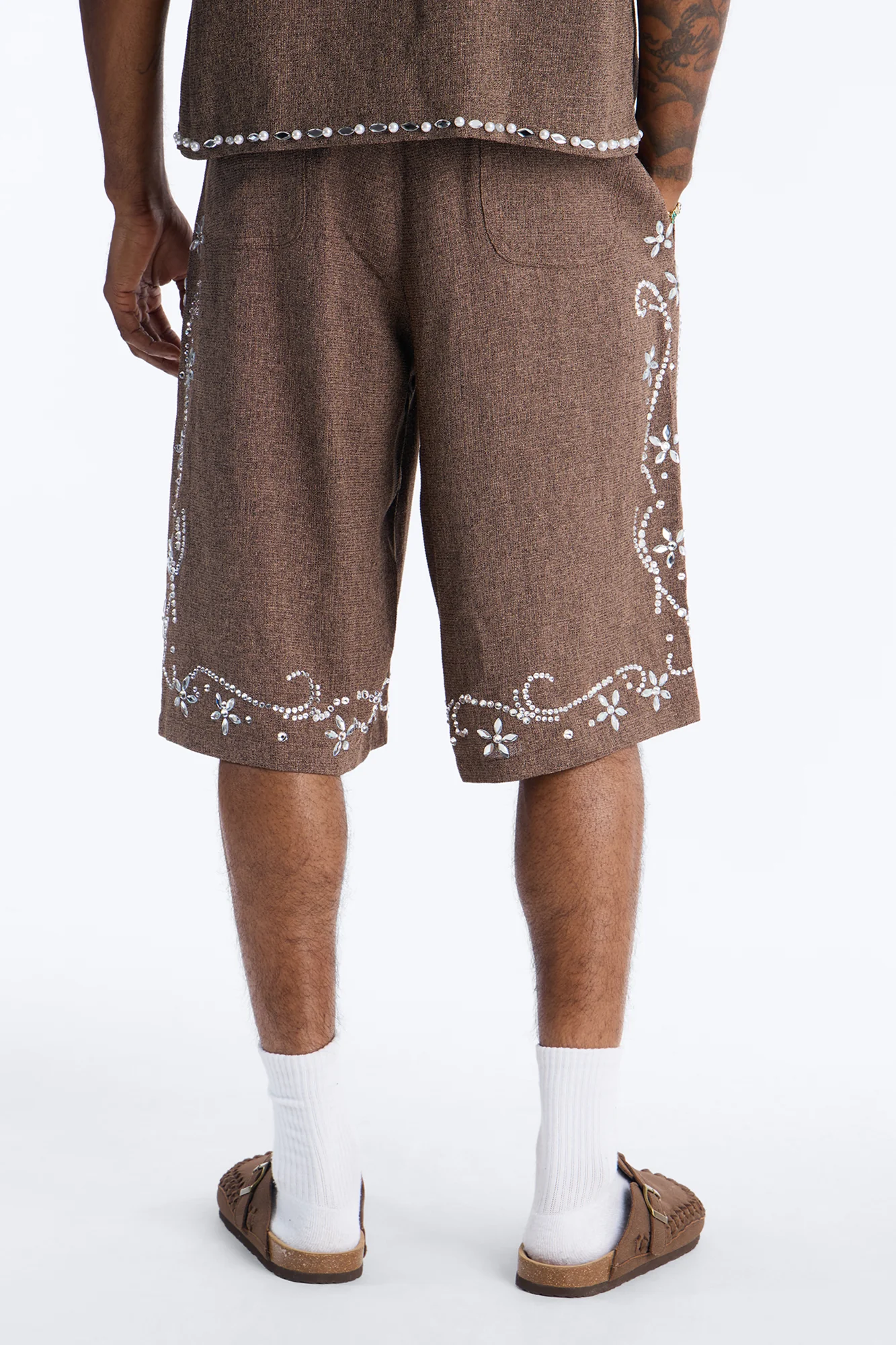 Baggy Wanderlust Pearl Journey Short - Brown - Image 5