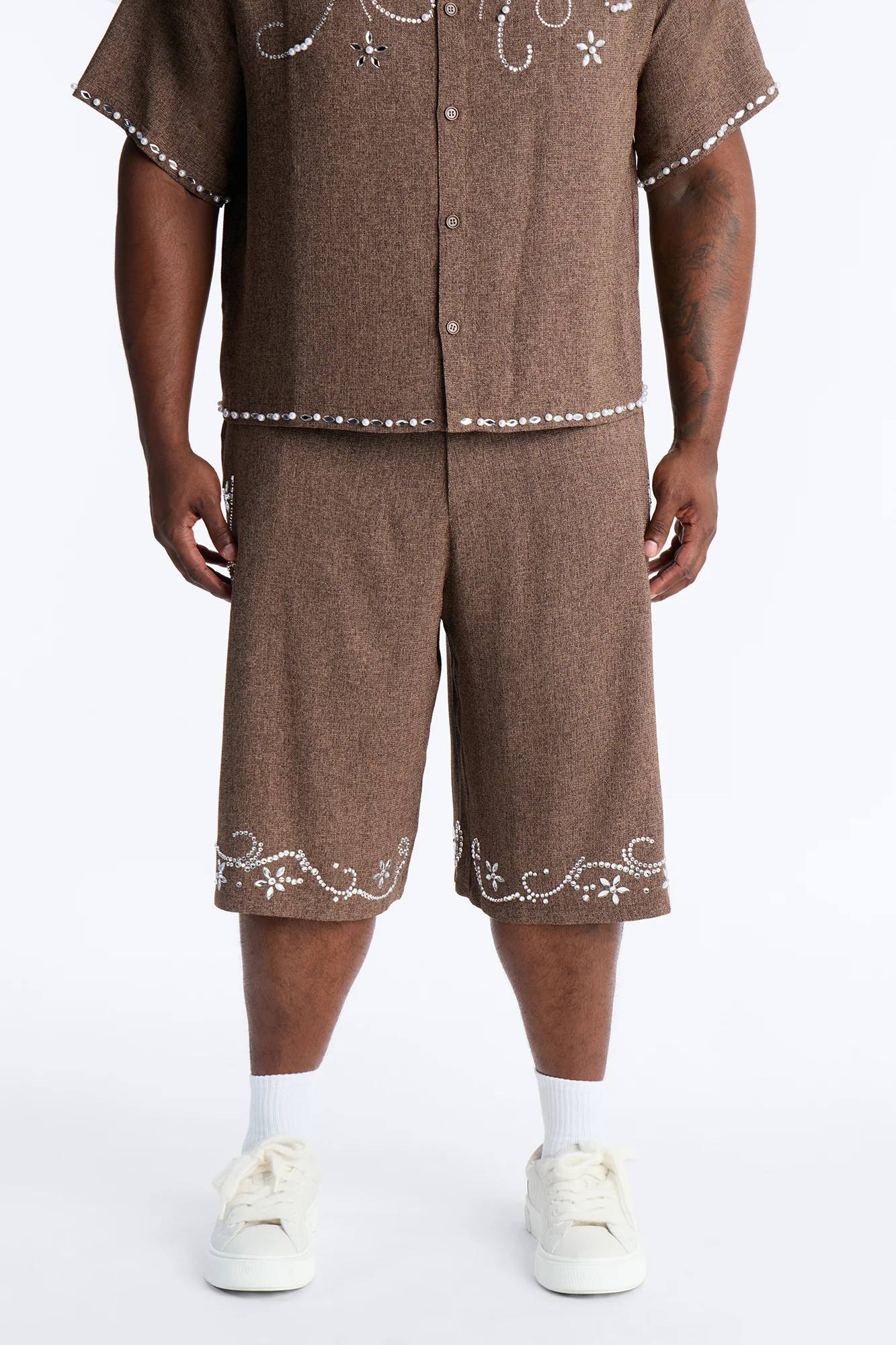Baggy Wanderlust Pearl Journey Short - Brown - Image 6