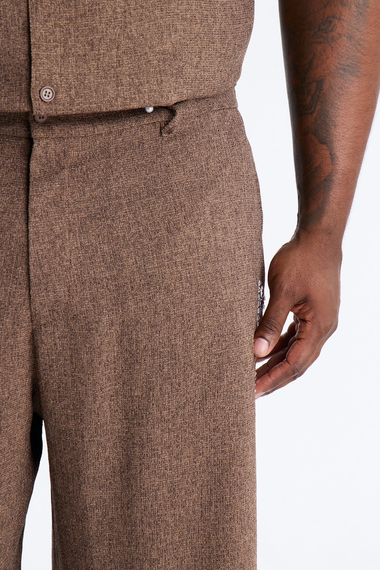 Baggy Wanderlust Pearl Journey Short - Brown - Image 8