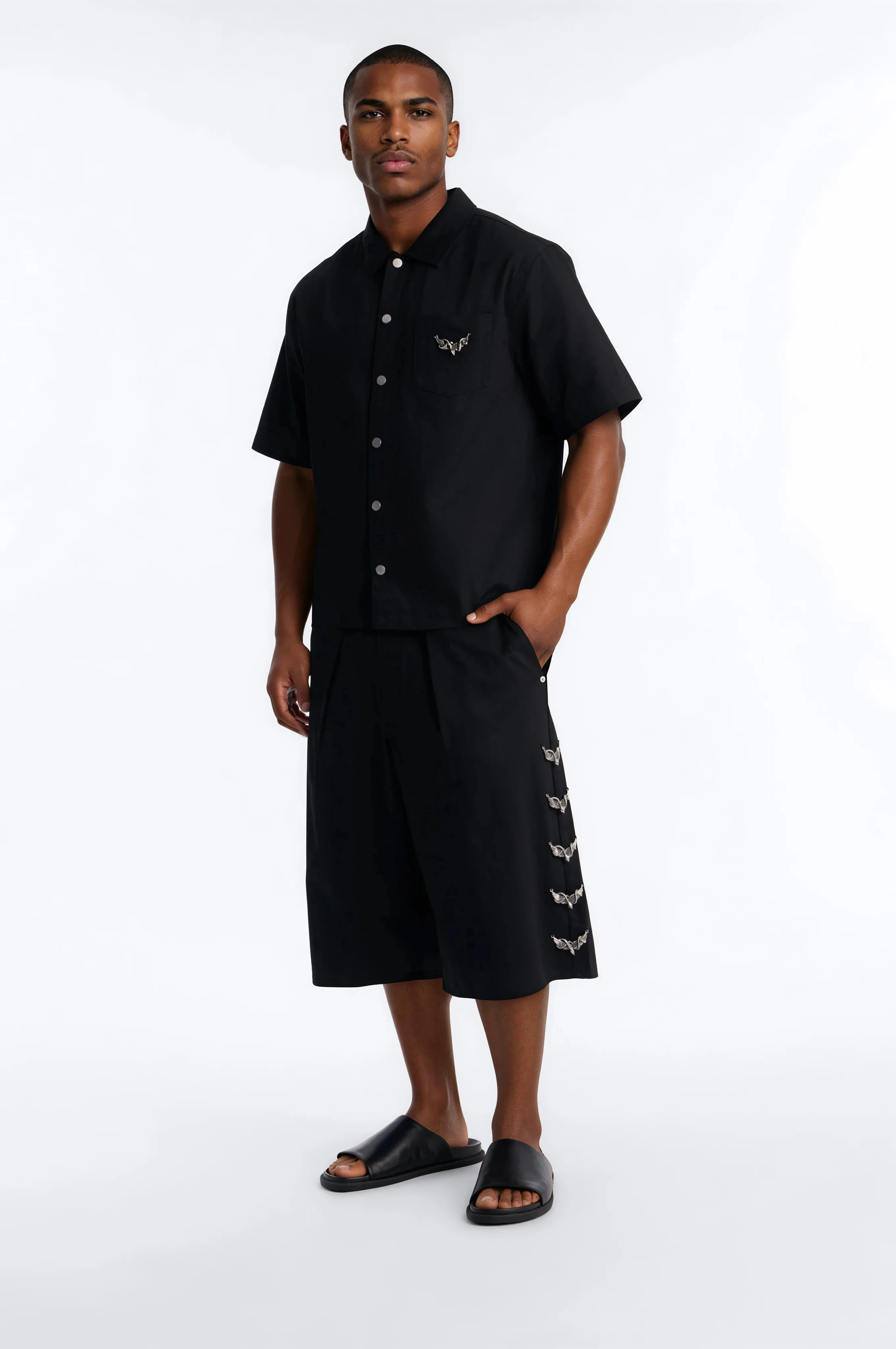 Baggy Winged Viper Short - Black