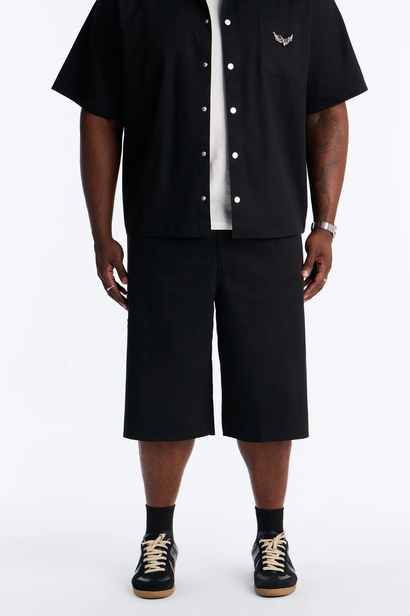 Baggy Winged Viper Short - Black - Image 5