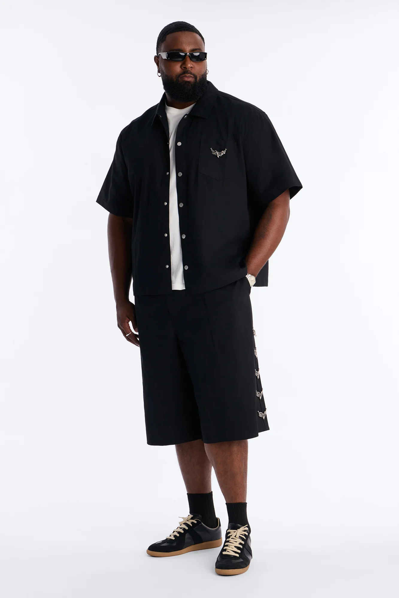 Baggy Winged Viper Short - Black - Image 6
