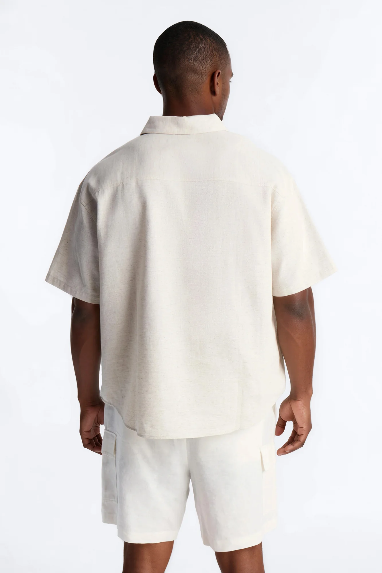 Bahamas Easy Flow Short Sleeve Shirt - Oatmeal - Image 4