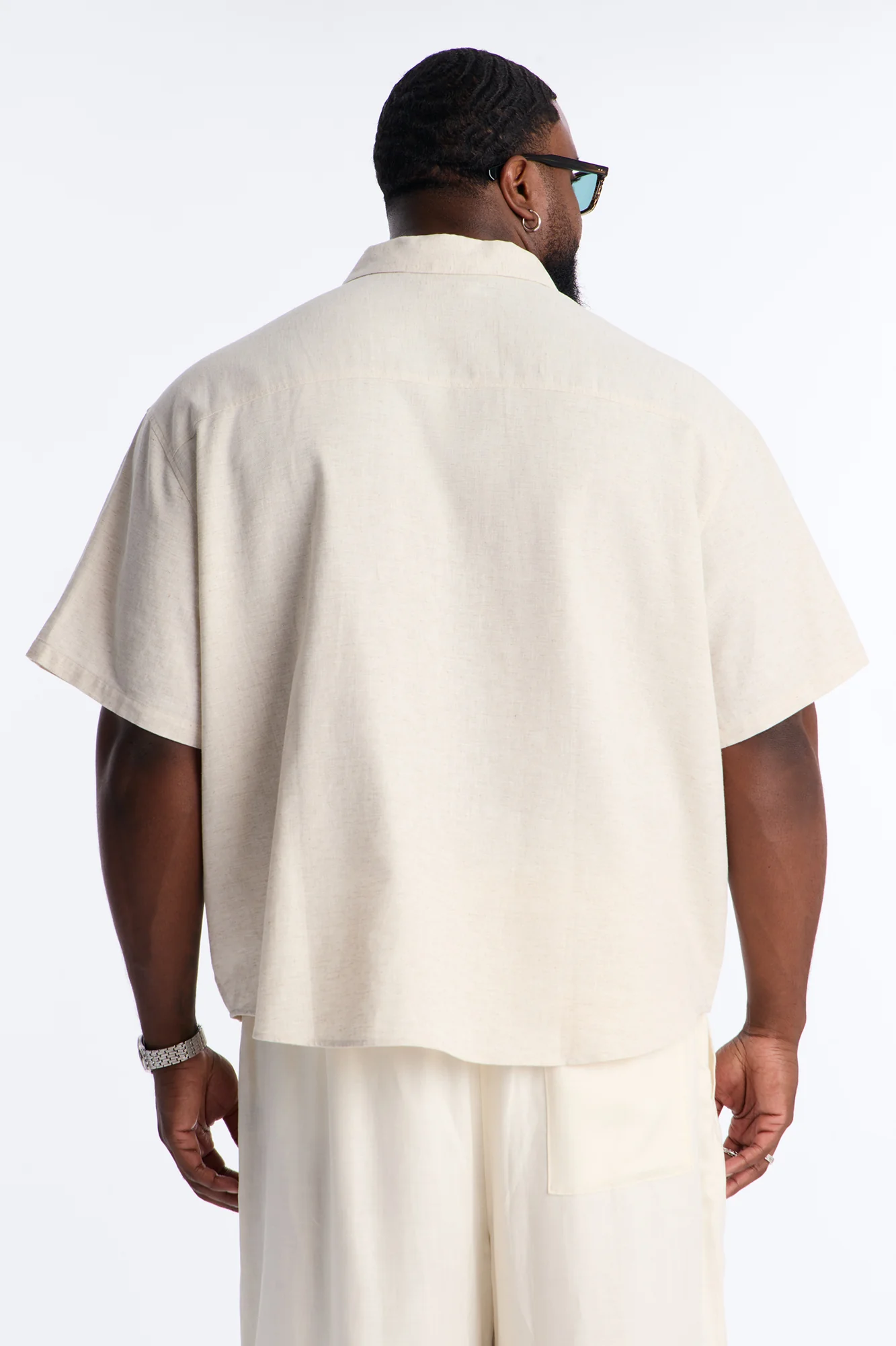 Bahamas Easy Flow Short Sleeve Shirt - Oatmeal - Image 8