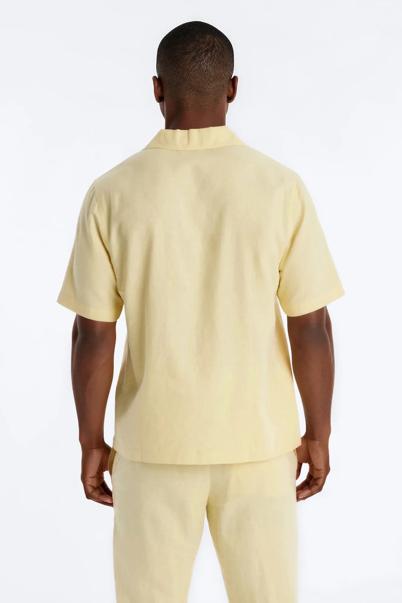 Bahamas Linen Shirt - Butter Yellow - Image 4