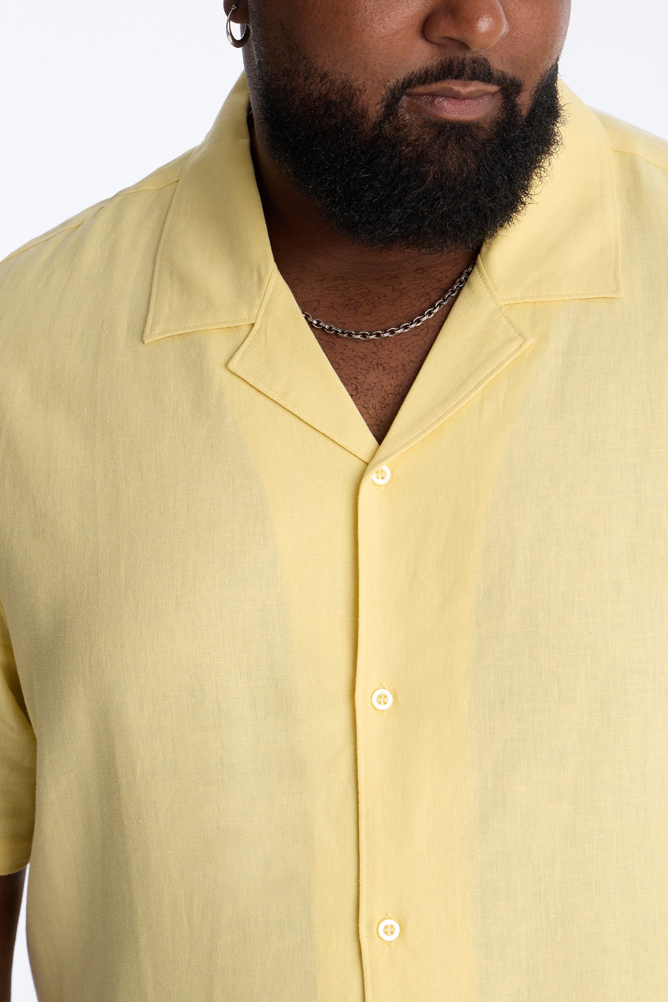 Bahamas Linen Shirt - Butter Yellow - Image 7