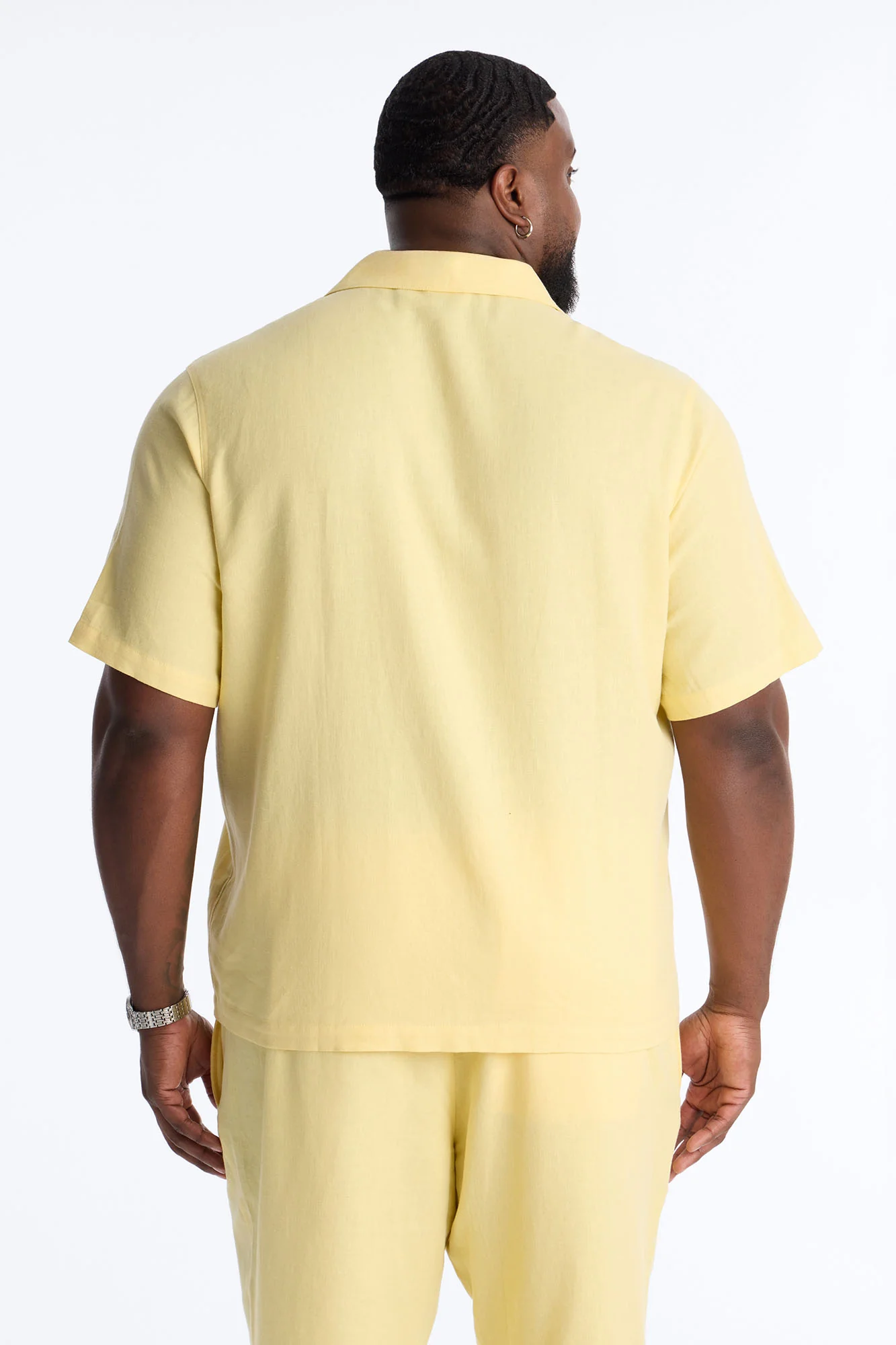 Bahamas Linen Shirt - Butter Yellow - Image 8