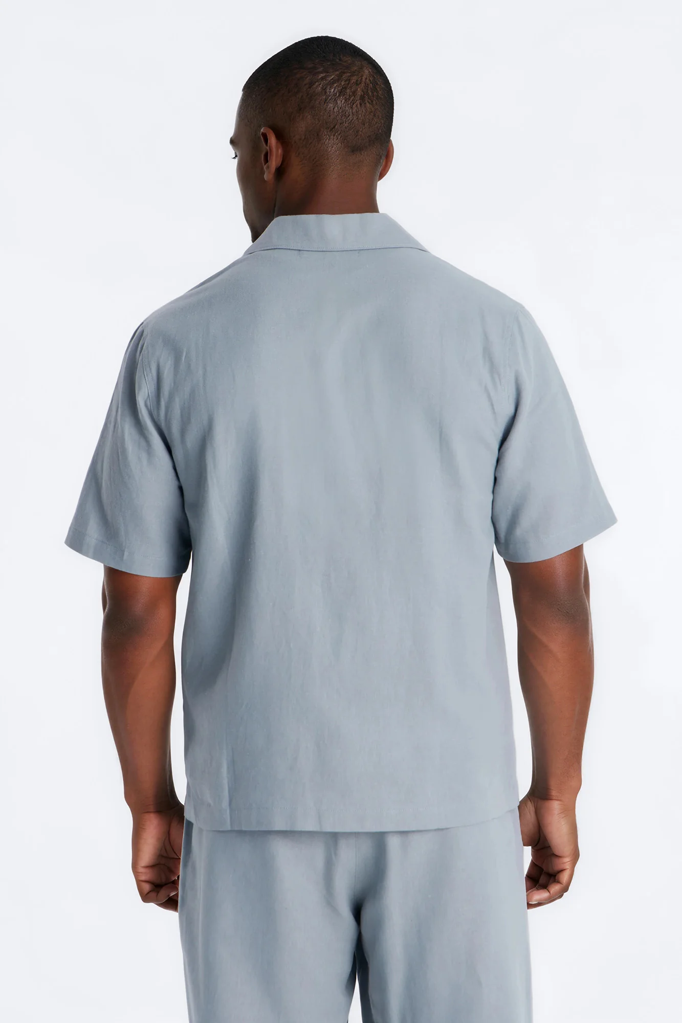 Bahamas Linen Shirt - Slate Blue - Image 4