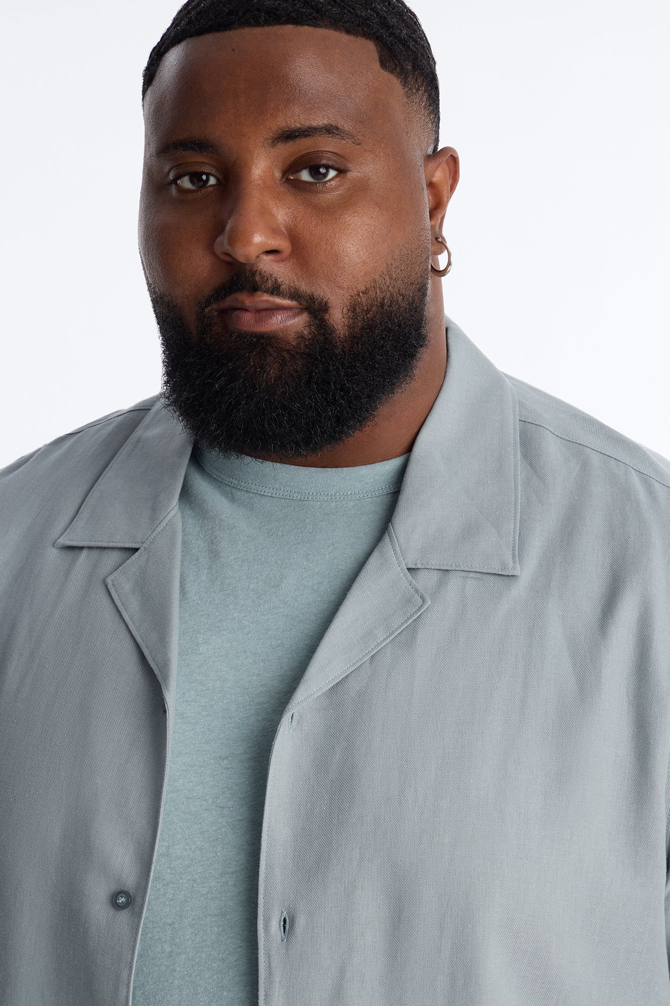 Bahamas Linen Shirt - Slate Blue - Image 7
