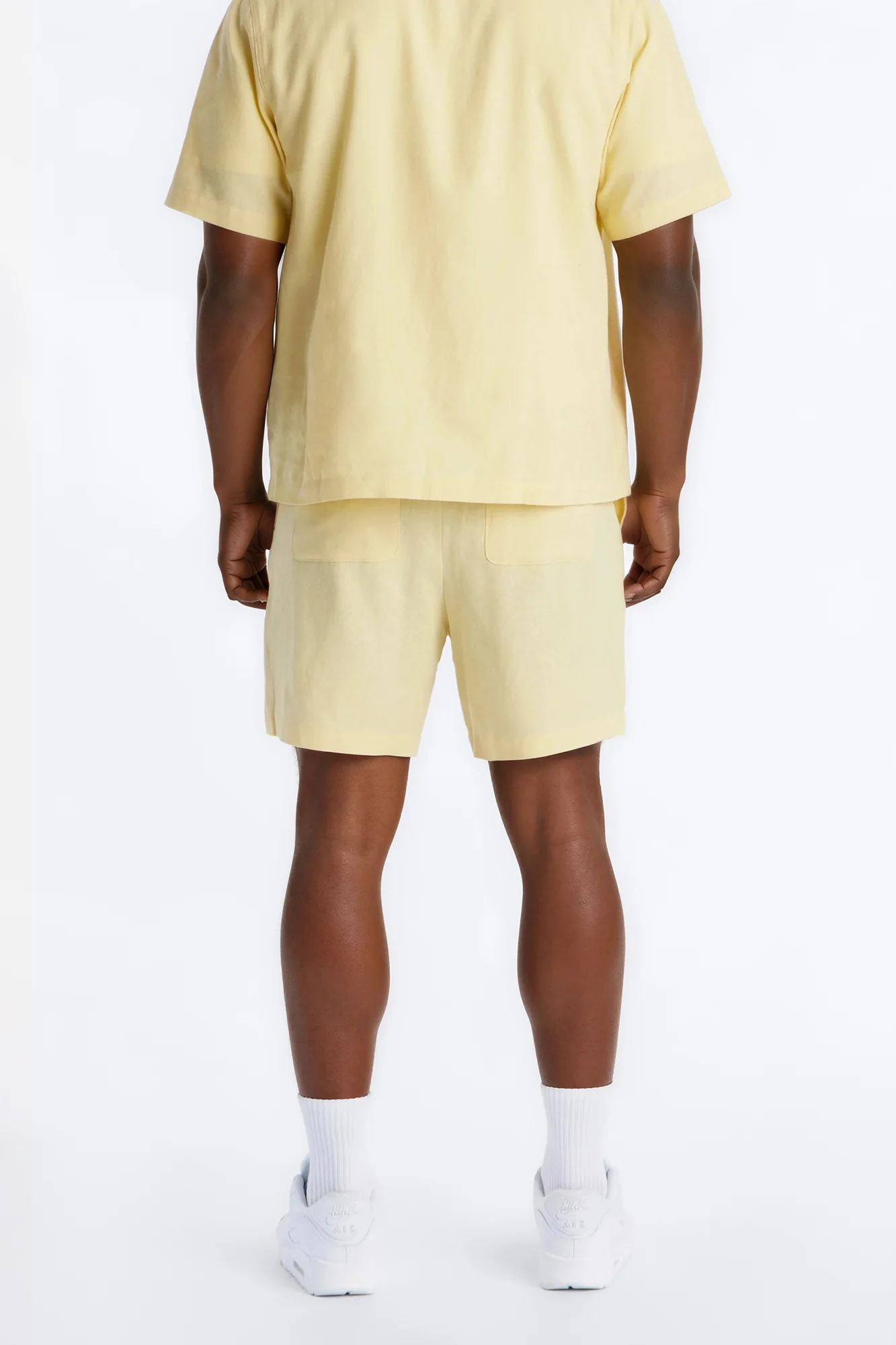 Bahamas Linen Shorts - Butter Yellow - Image 3