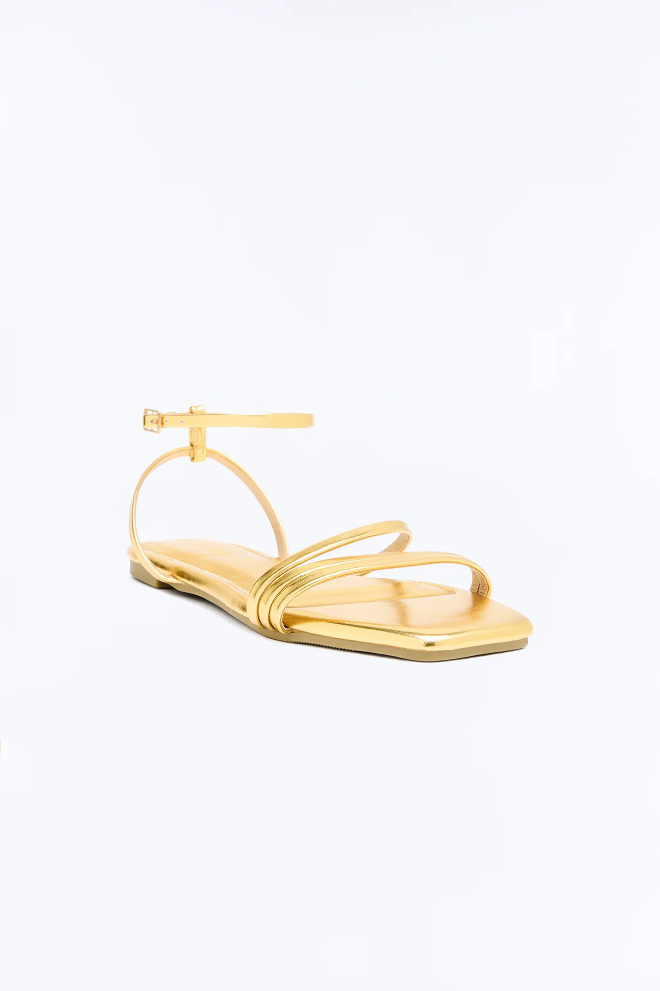 Baja Strappy Flat Sandals - Gold - Image 2