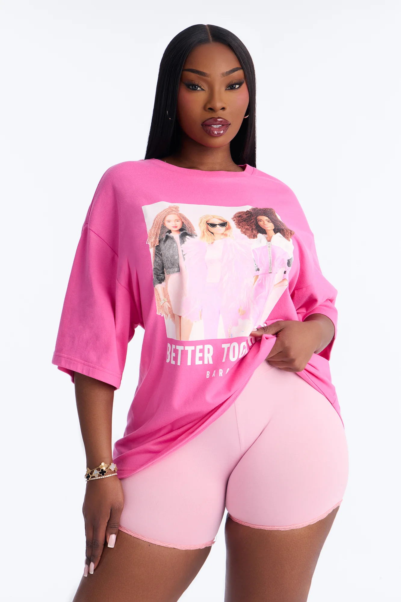 Barbie BHM Better Together Tee - Pink - Image 4