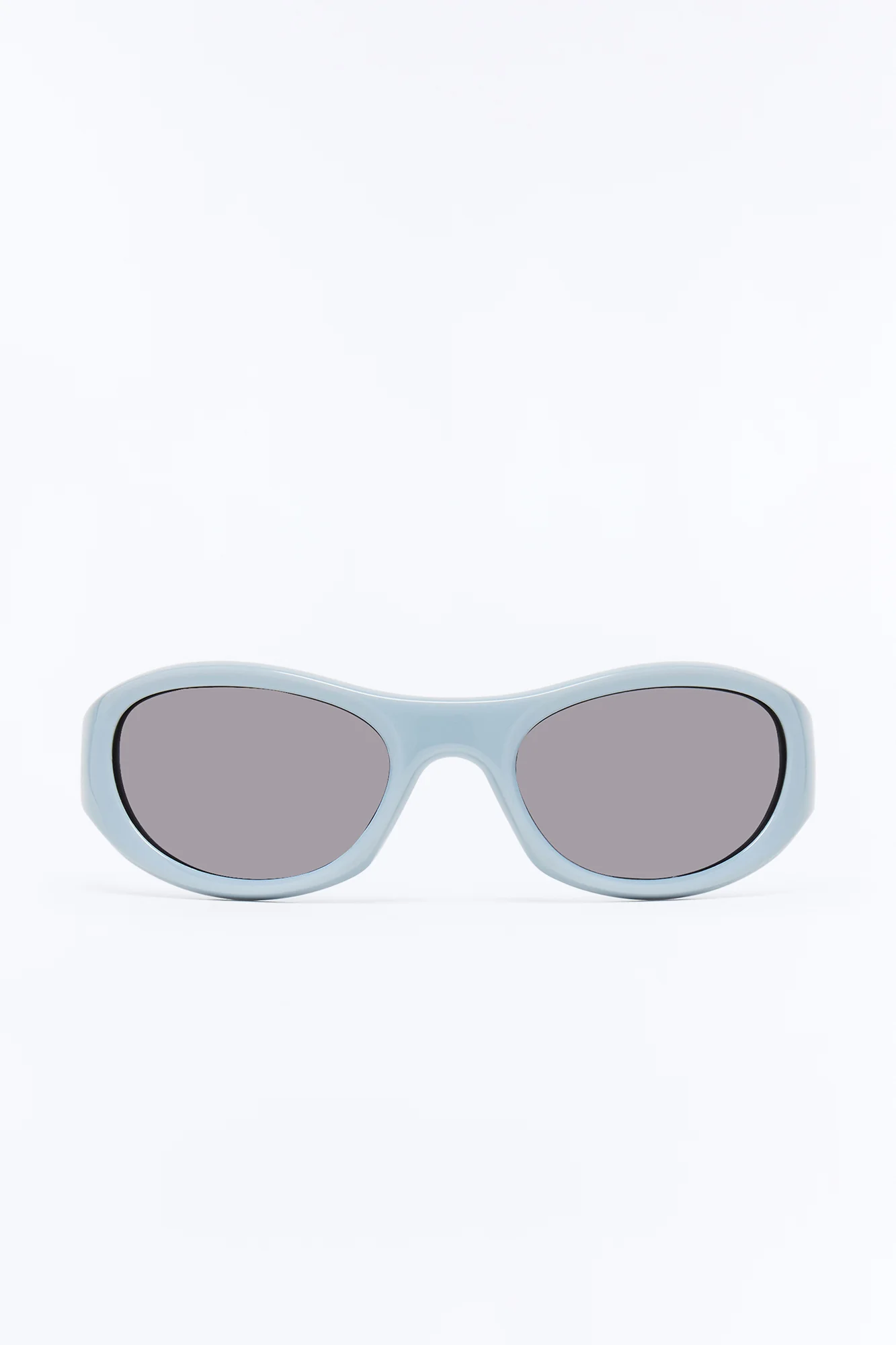 Barcelona Oval Sunglasses - Grey - Image 3