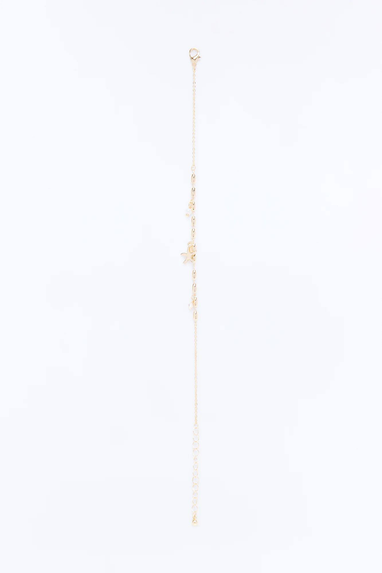 Bare Seashell Charm Anklet - Gold - Image 3