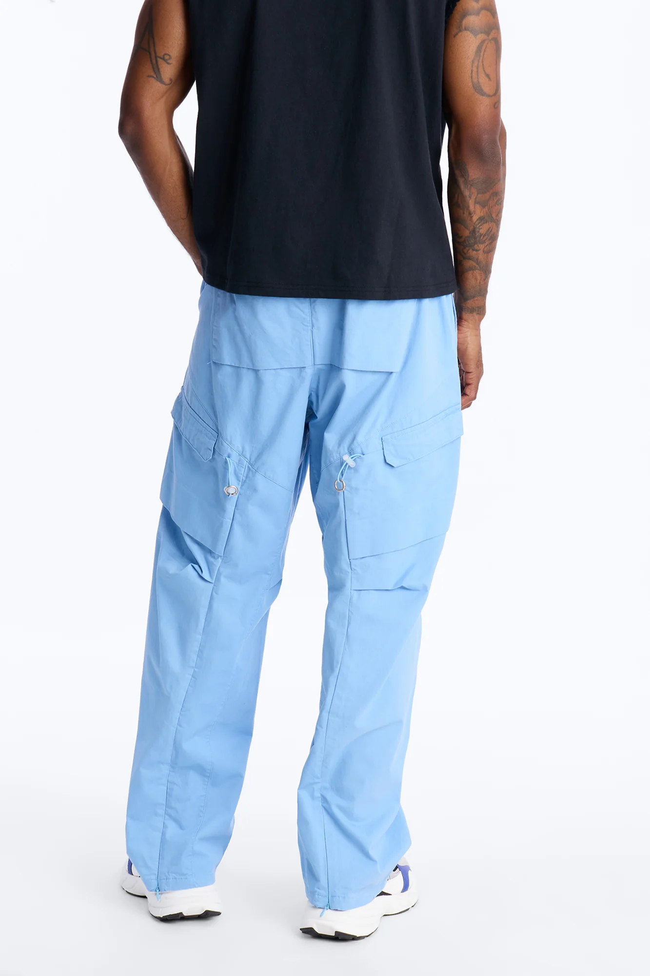 Barrel Accordion Pant - Blue - Image 5