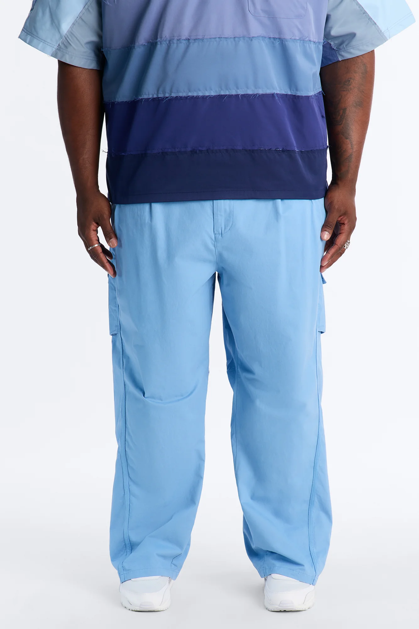 Barrel Accordion Pant - Blue - Image 6