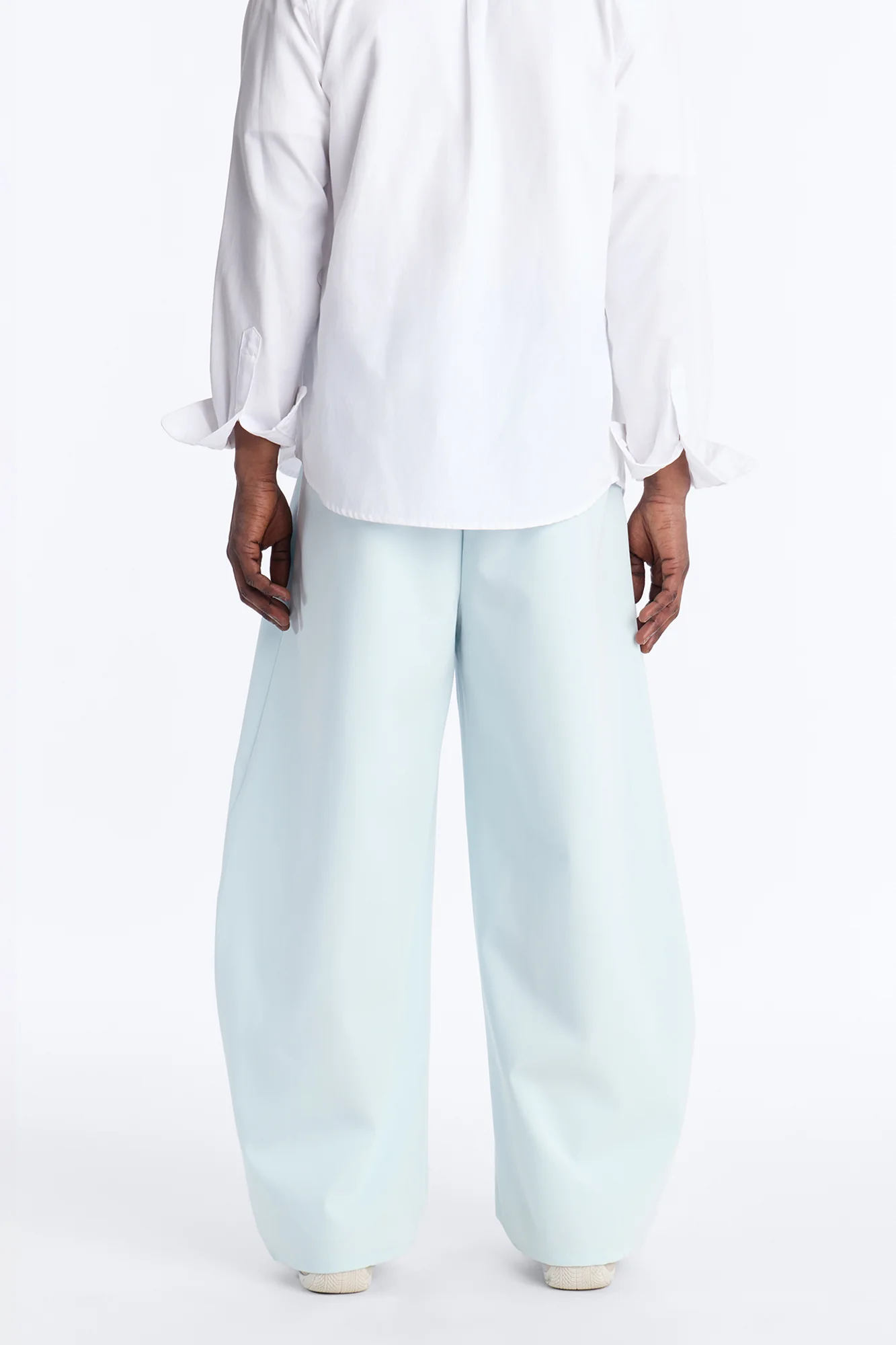 Barrel Bold Flow Trousers - Light Blue - Image 4