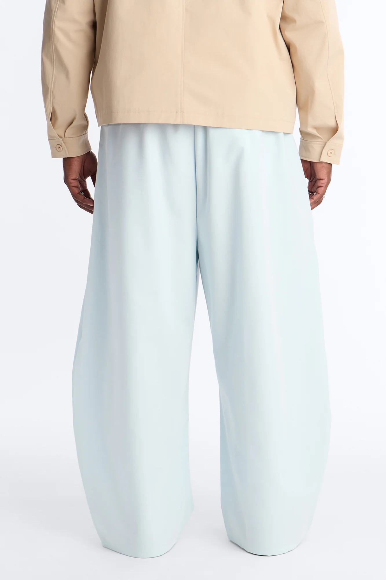 Barrel Bold Flow Trousers - Light Blue - Image 8