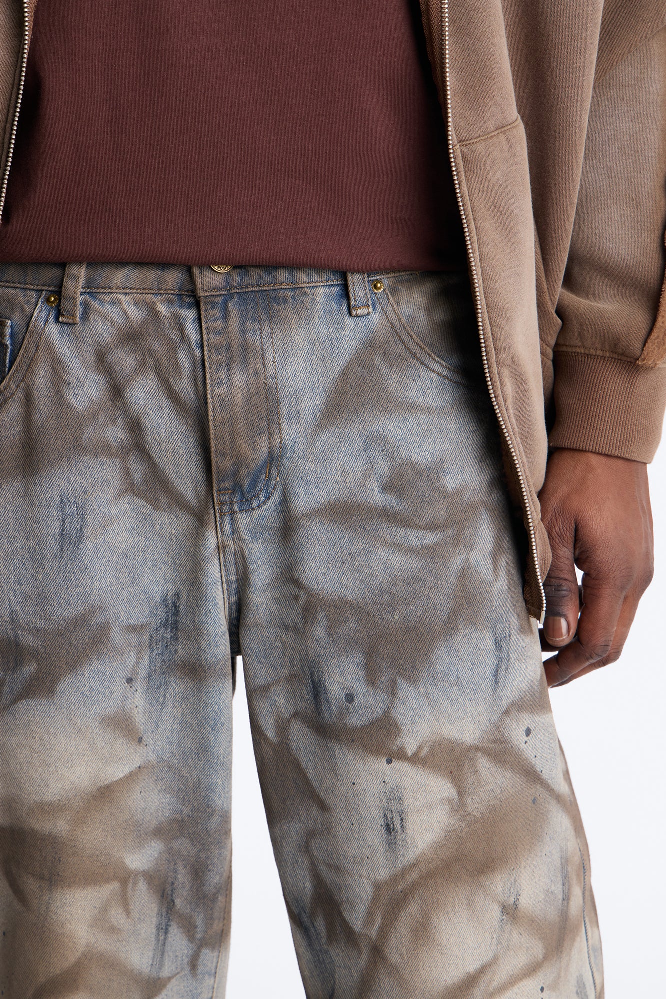 Barrel Canal St Stained Jean - Medium Wash - Image 3