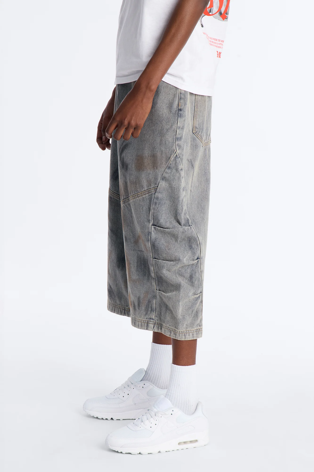 Barrel Chaos Denim Short - Vintage Wash - Image 2