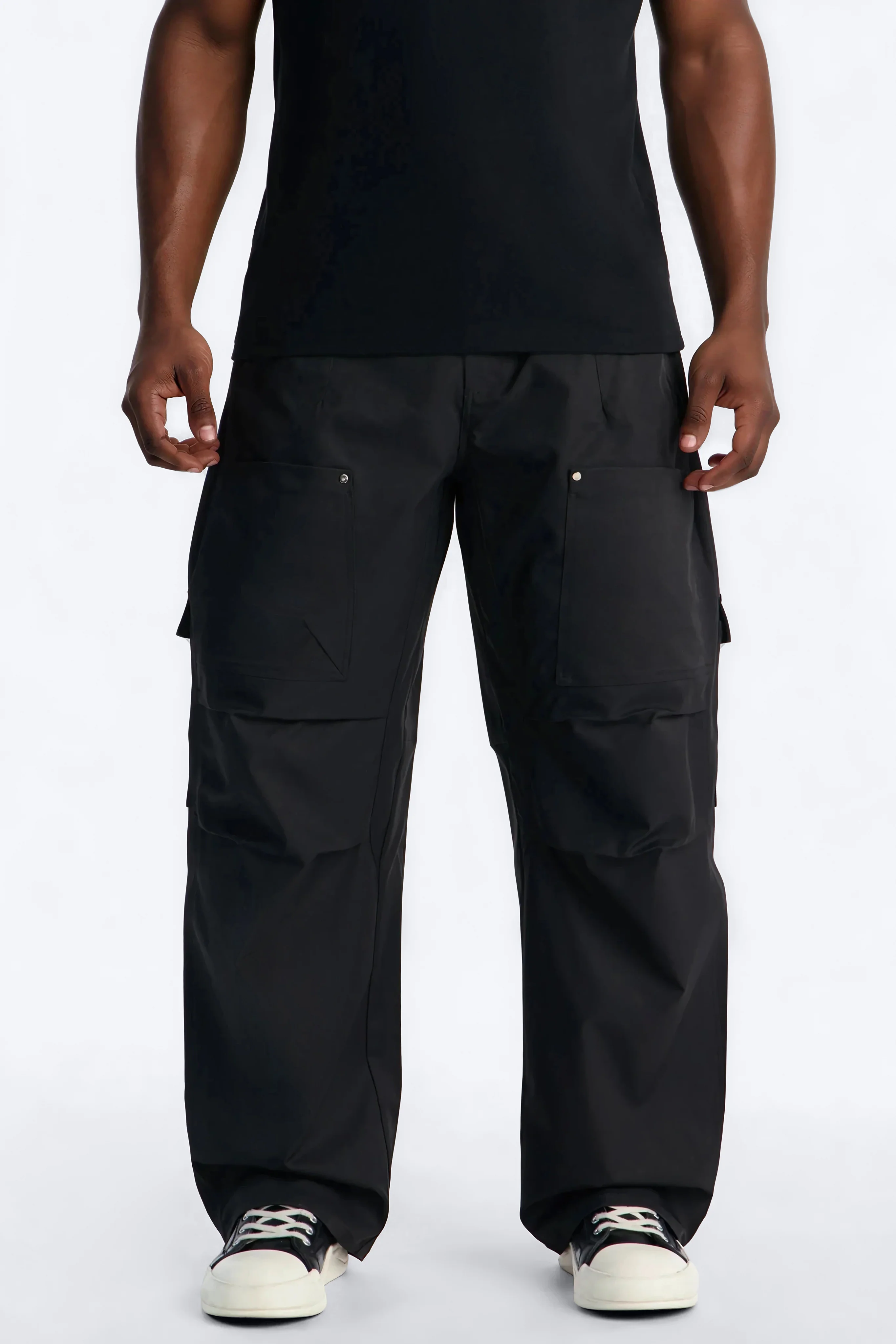 Barrel Fit Node Cargo Pant - Black